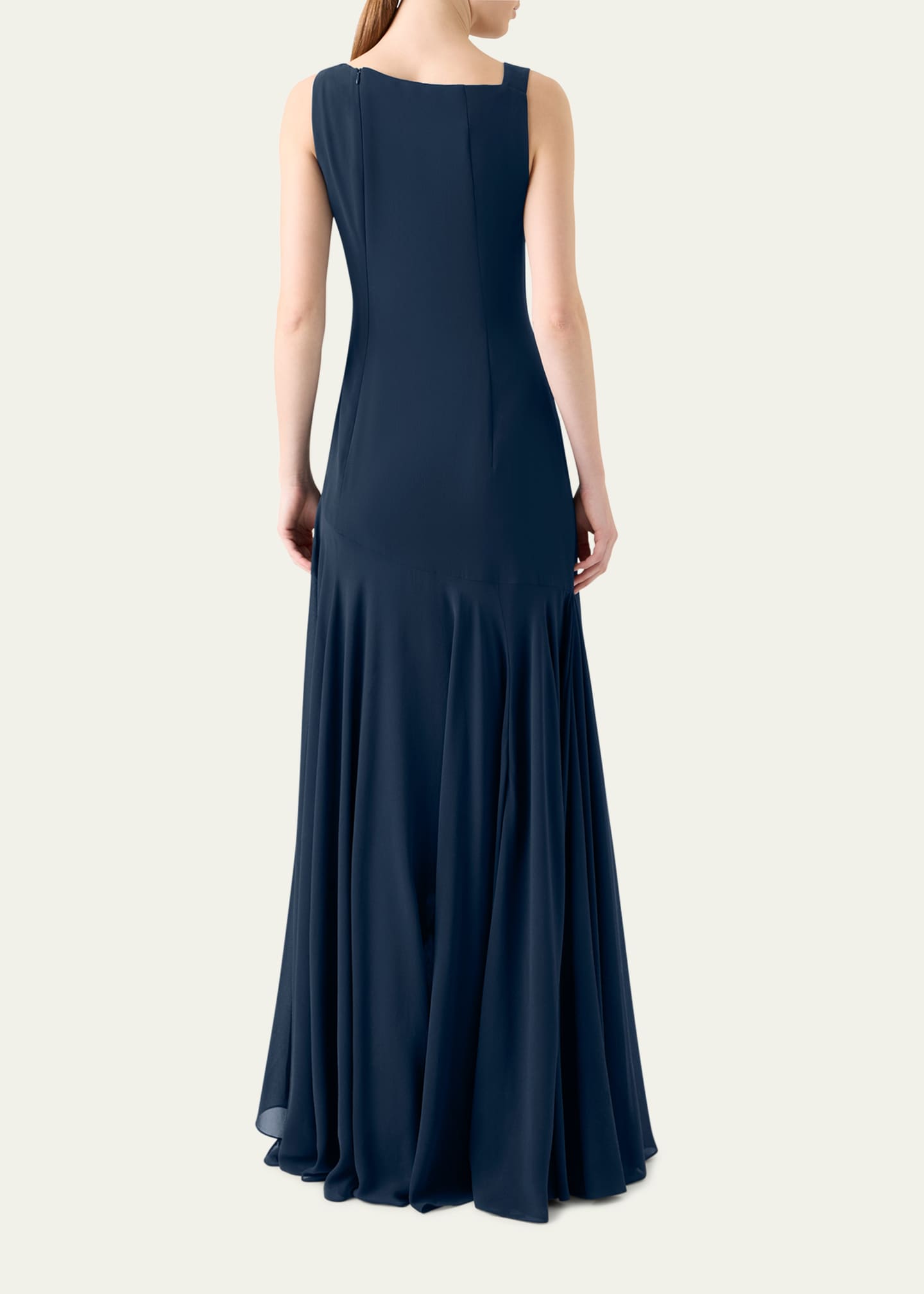 akris blue dress Sleeveless Wool Double-Face Sheath Dress navy / 12 main image 1