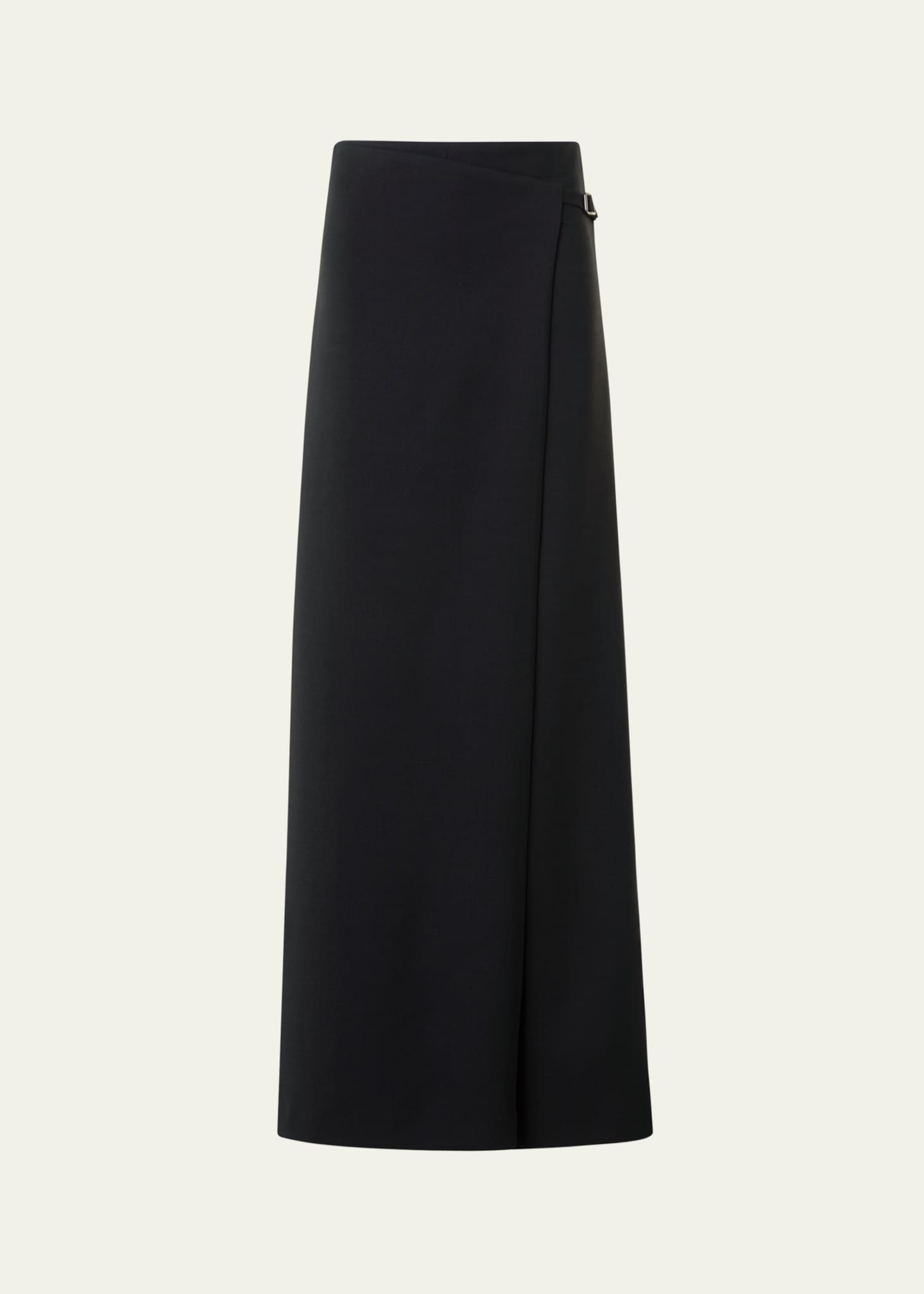 Akris Foss Asymmetric Wrap-Panel Wide-Leg Pants Image 1 of 5