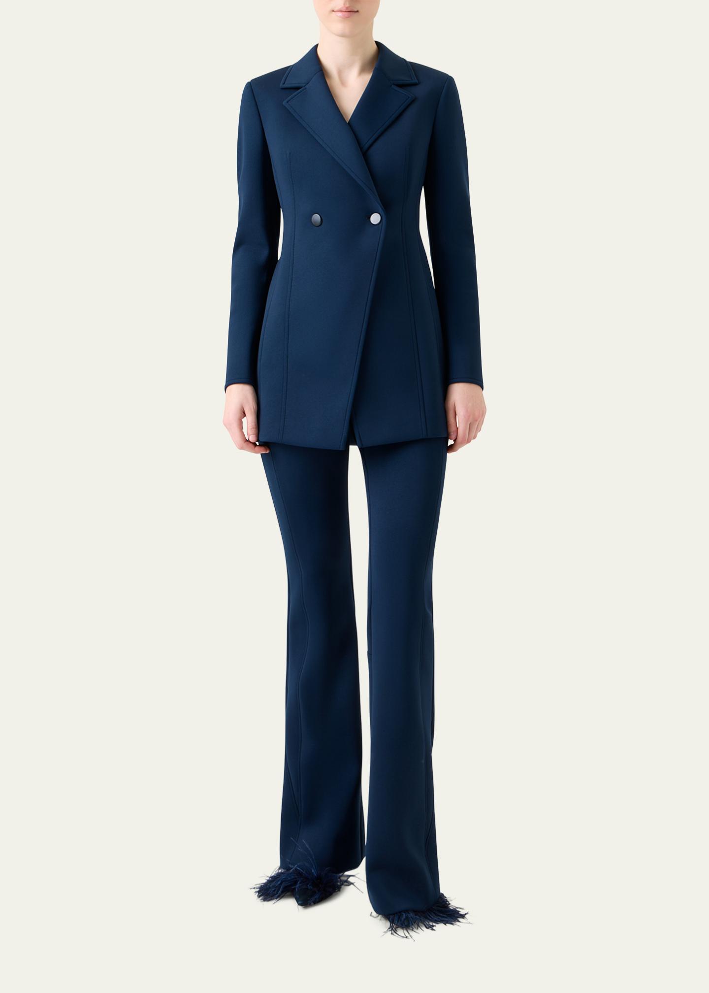 Akris Duska Techno Neoprene Double-Breasted Jacket - Bergdorf Goodman