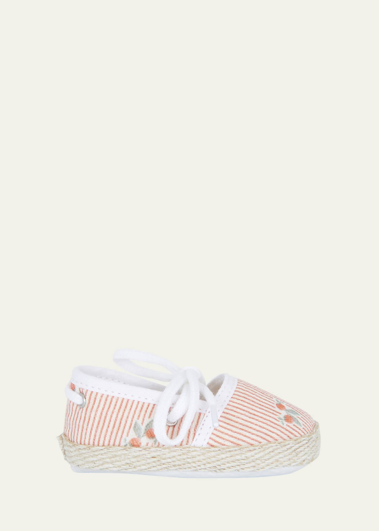 Tartine et Chocolat Girl's Striped Slippers, Baby Image 1 of 2
