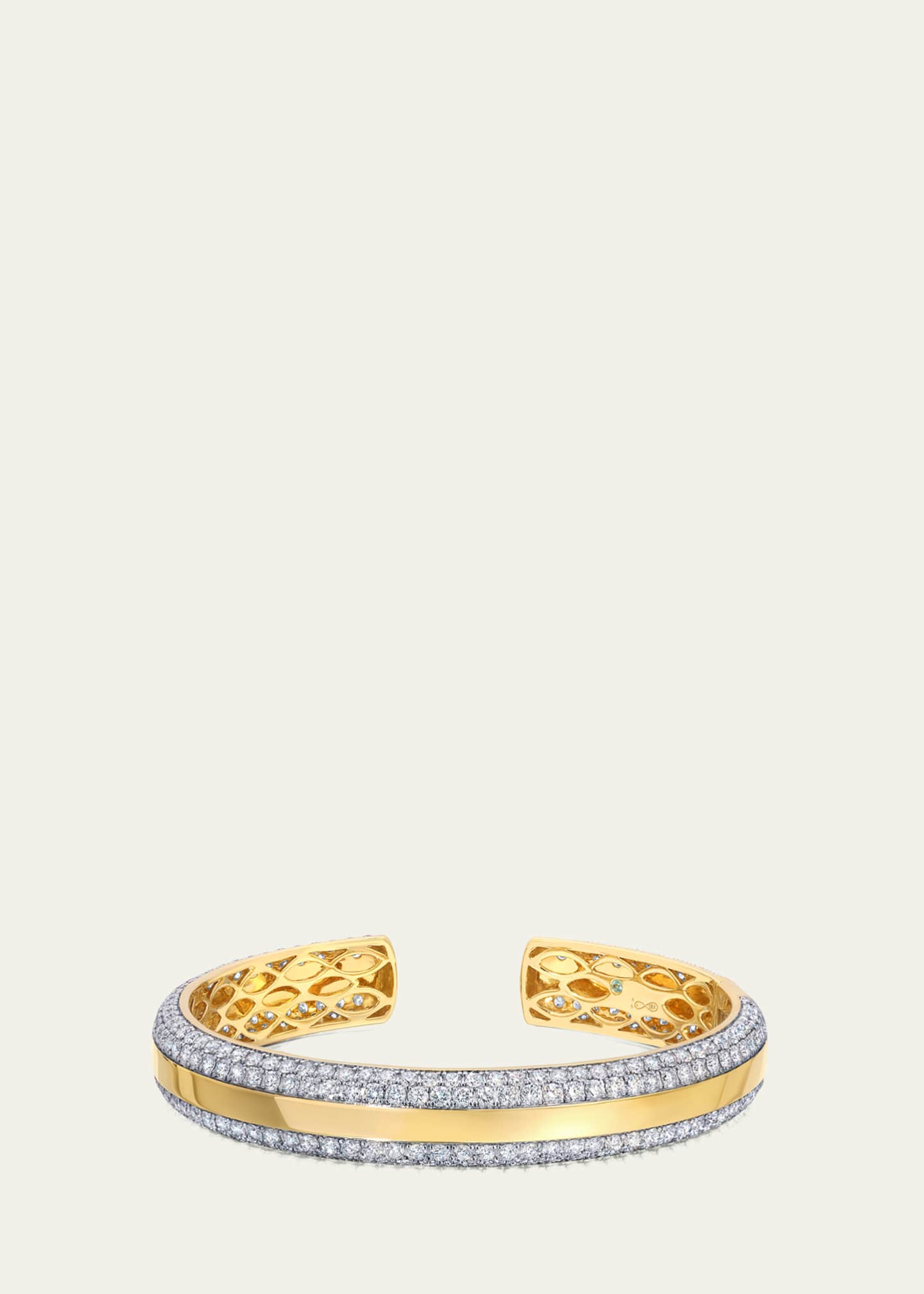 Graziela Gems 18K Yellow Gold Diamond Bangle Bracelet Image 2 of 3