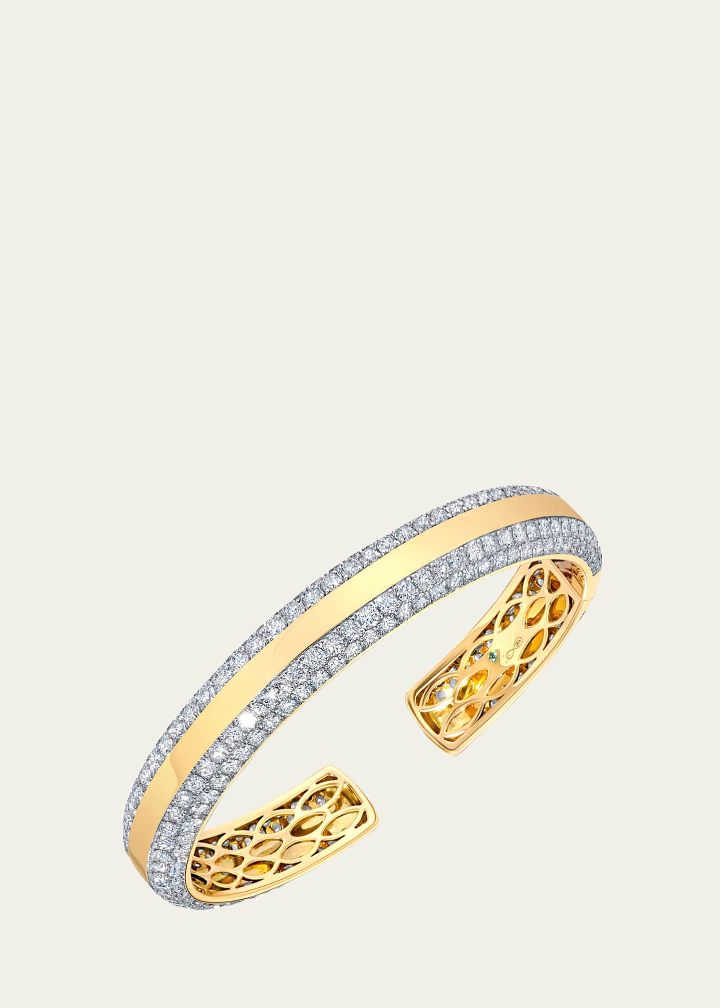 Graziela Gems 18K Yellow Gold Diamond Bangle Bracelet Image 1 of 3