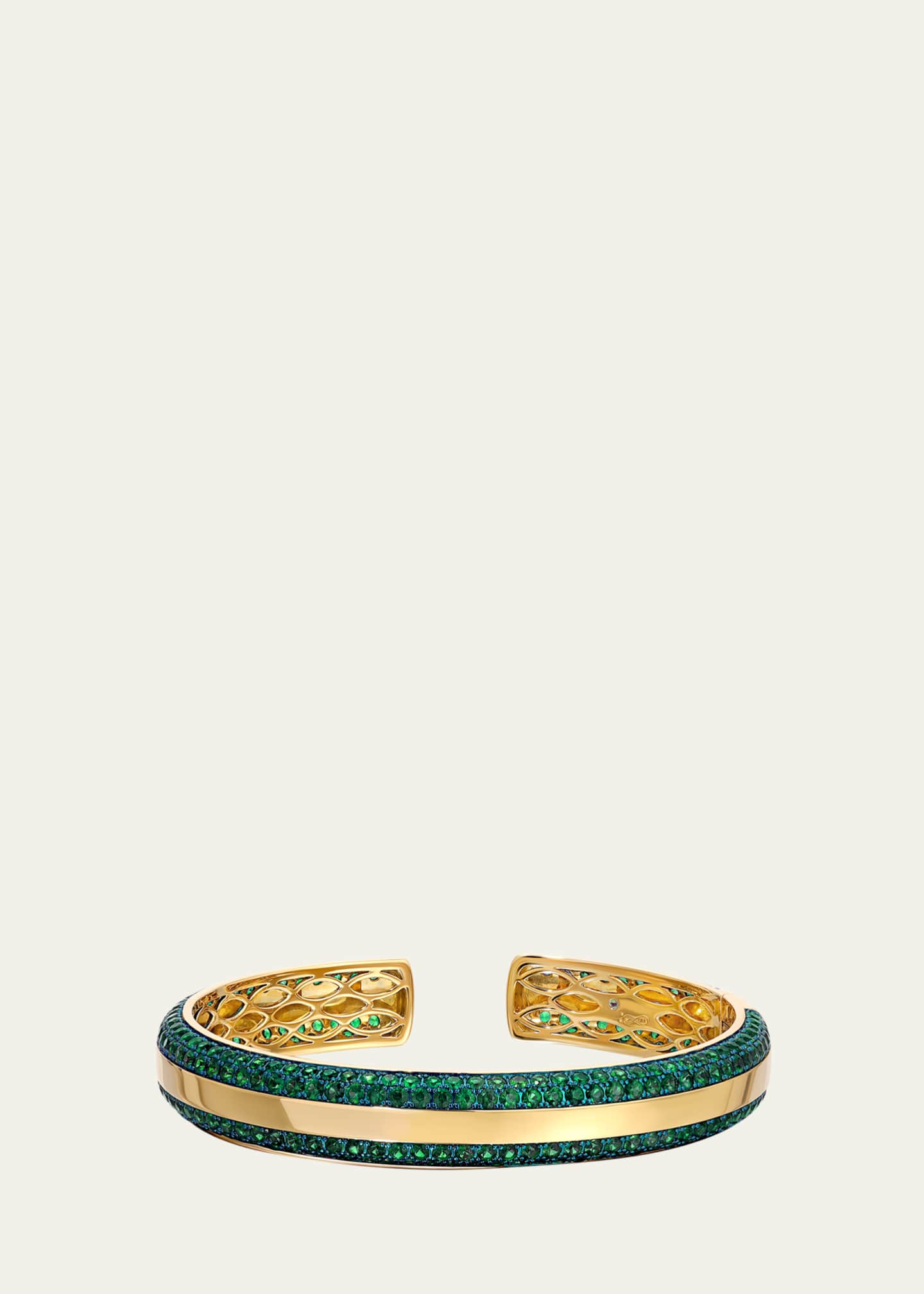 Graziela Gems 18K Yellow Gold Gemstone Bangle Bracelet Image 1 of 2