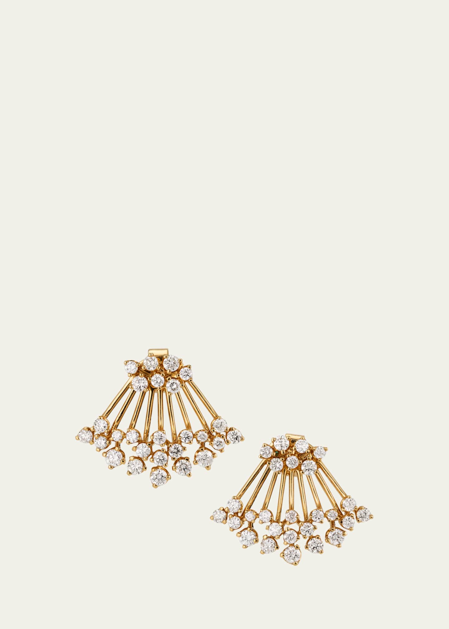 Graziela Gems 18K Yellow Gold Diamond Earrings and Jackets Image 1 of 2