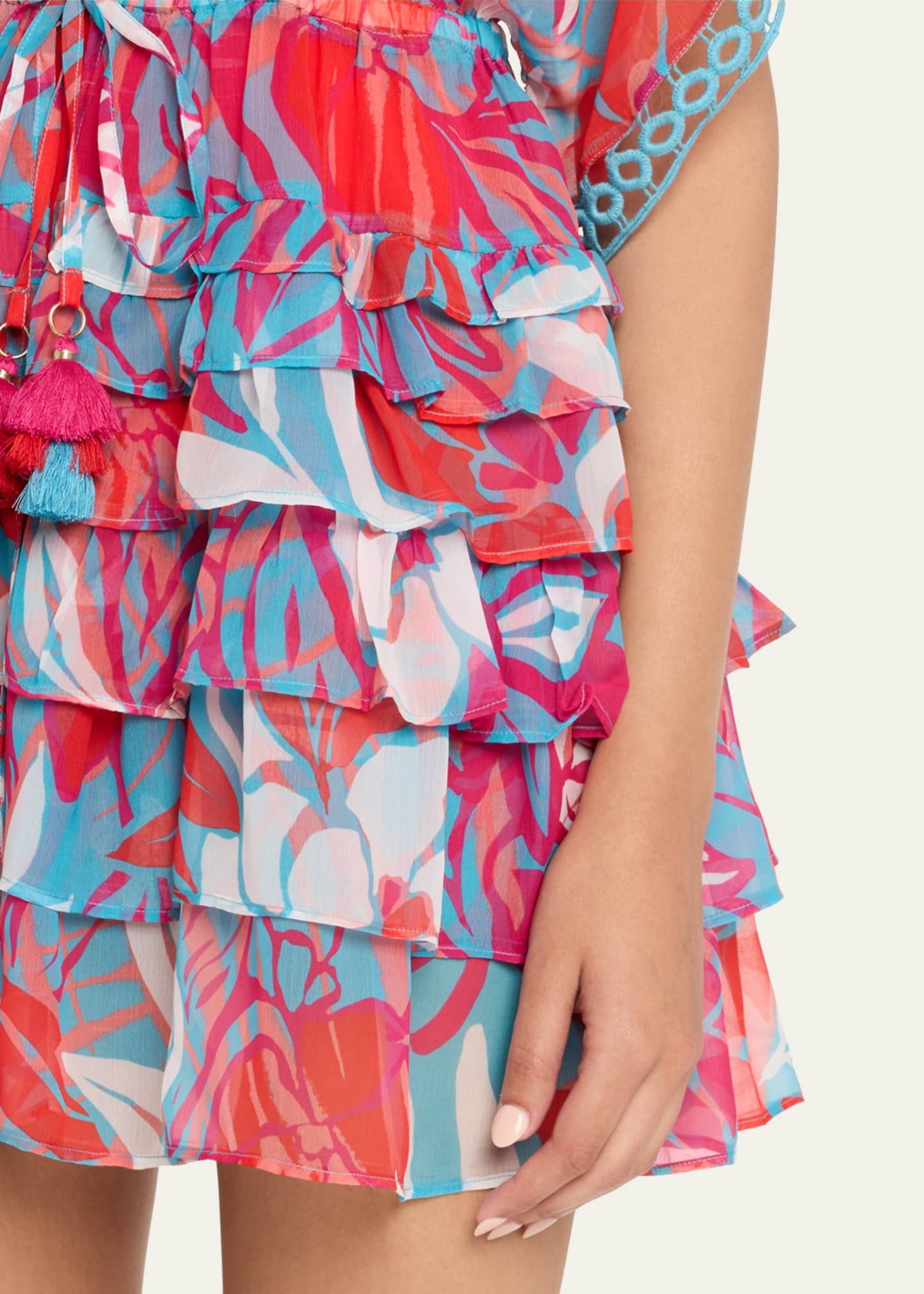 Marisa Tiered Mini Dress - Thumbnail 5