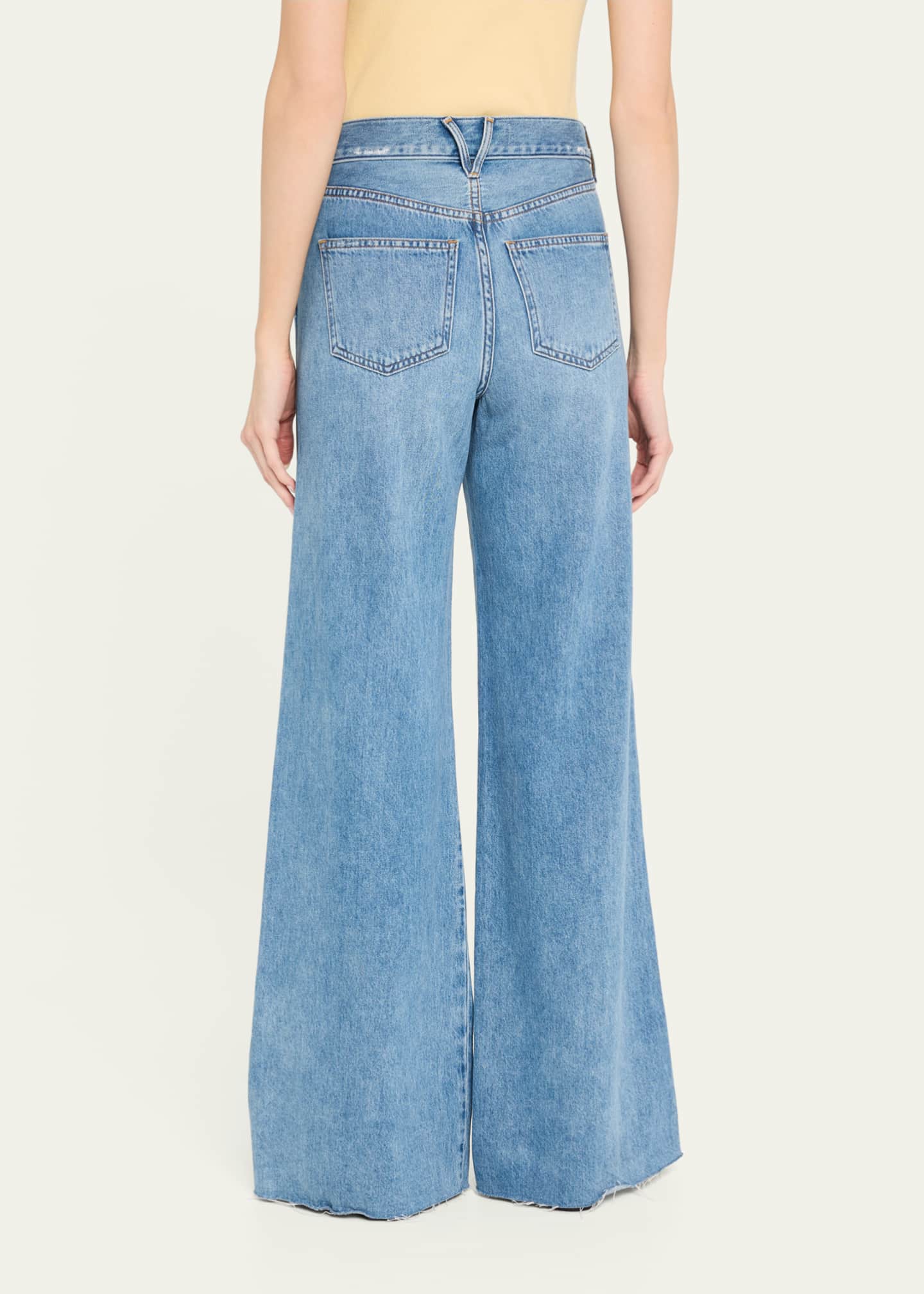 Kasey Mid-Rise Wide-Leg Jeans