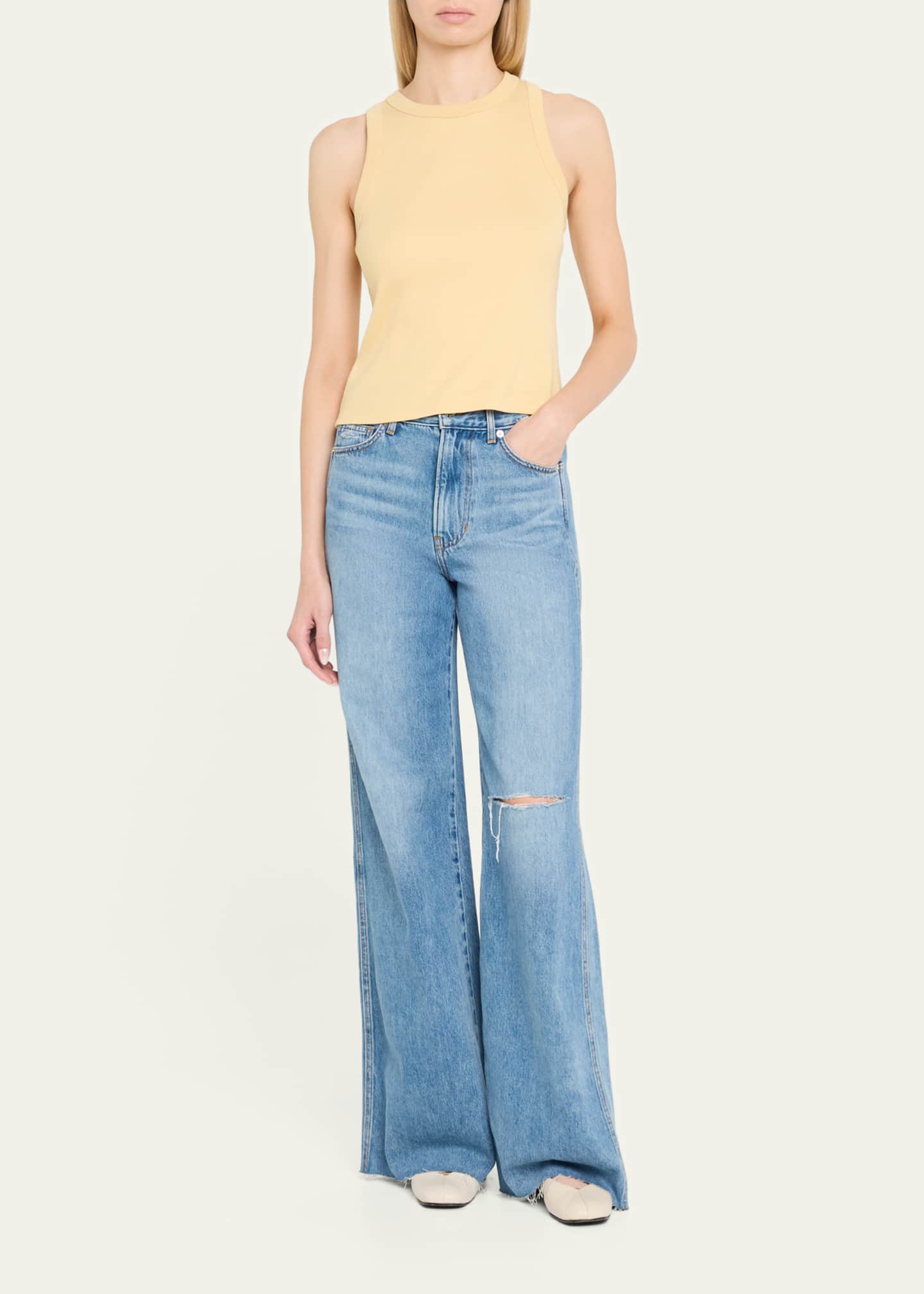 Veronica Beard Jordyn Cropped Tank Top Image 2 of 5