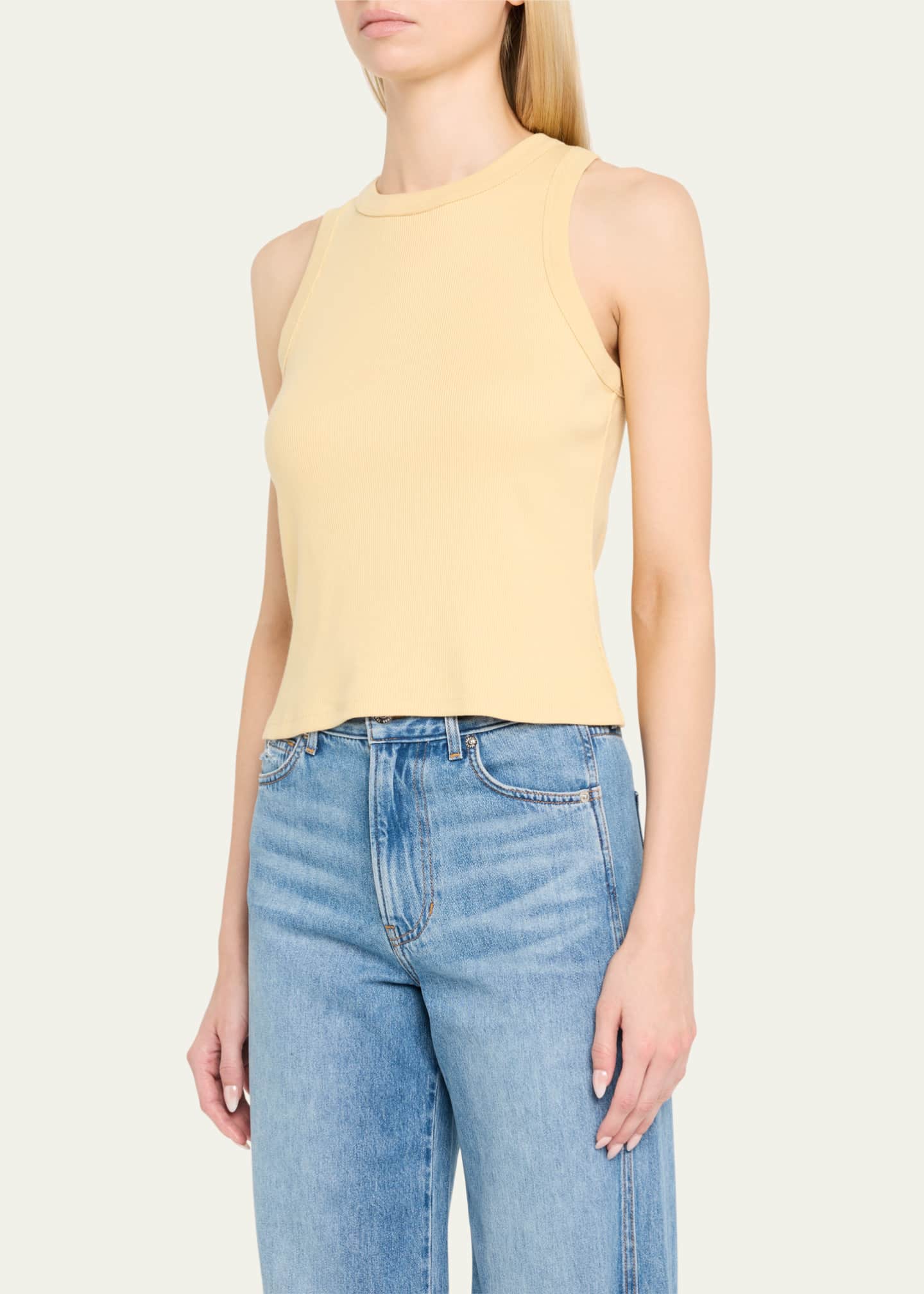 Veronica Beard Jordyn Cropped Tank Top Image 4 of 5
