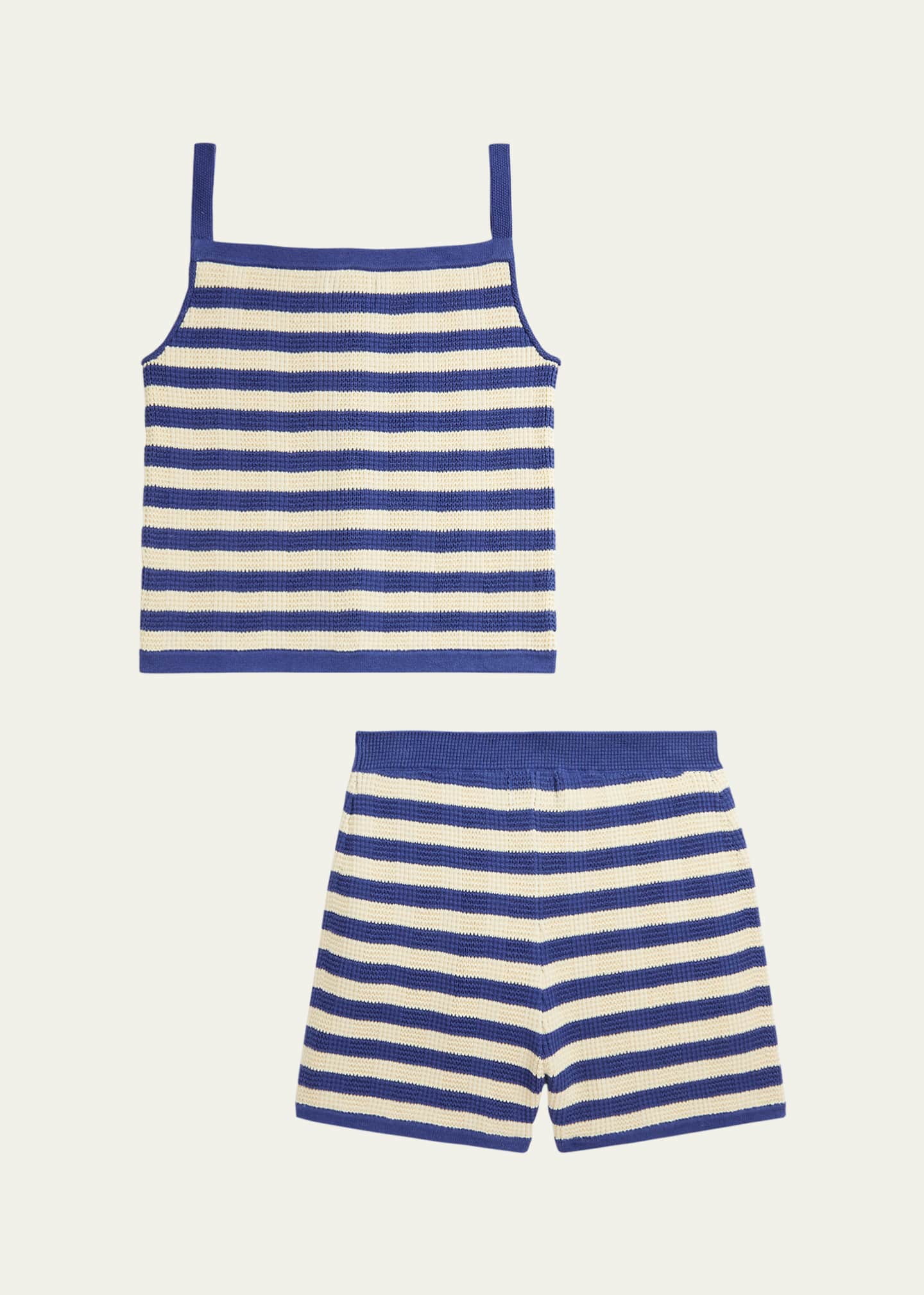 Ralph Lauren Childrenswear Girl's Striped Two-Piece Cotton Set, Size S-XL Image 2 of 2