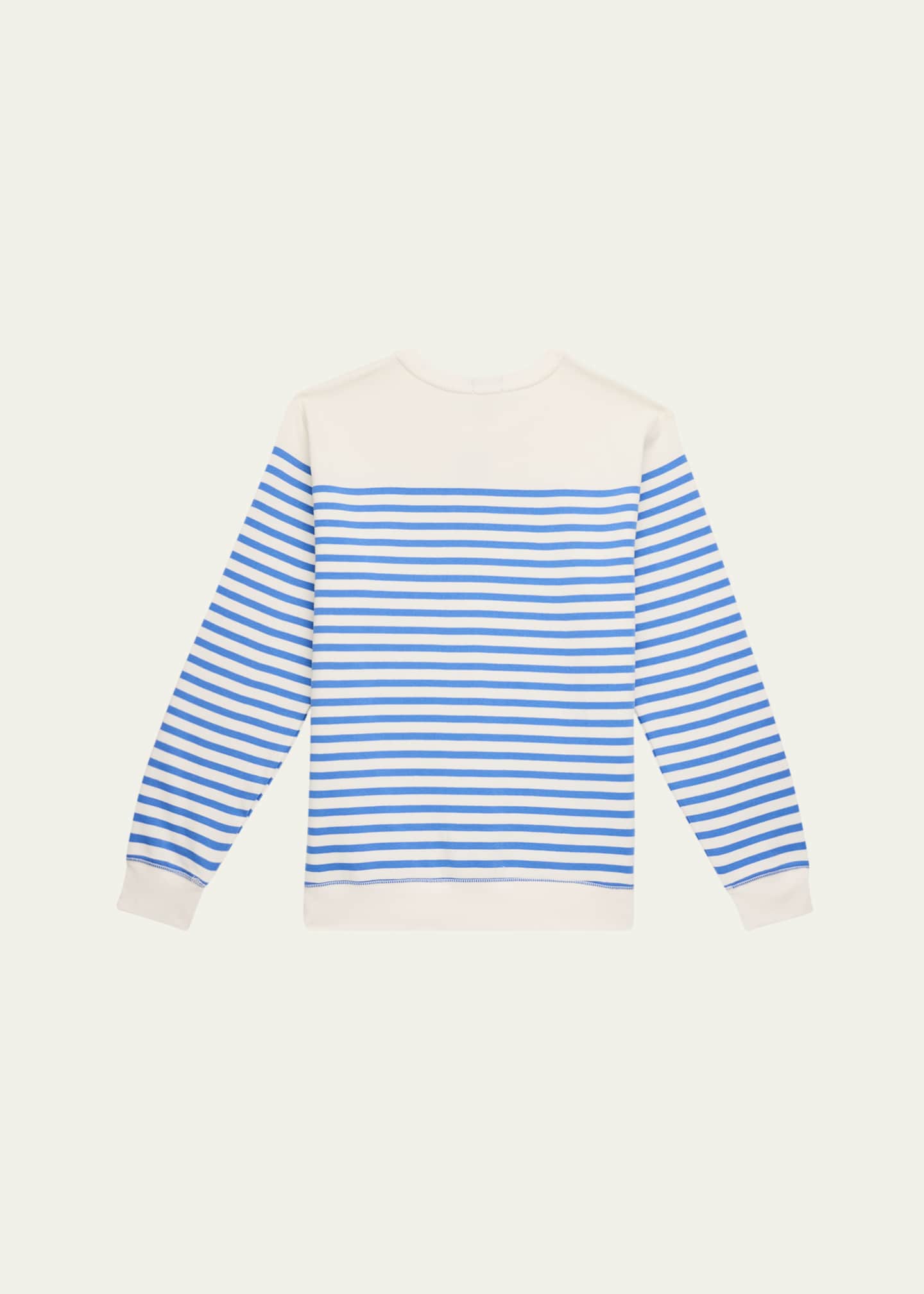 Ralph Lauren Childrenswear Boy's Striped Graphic Sweatshirt, Size S-XL Image 2 of 3