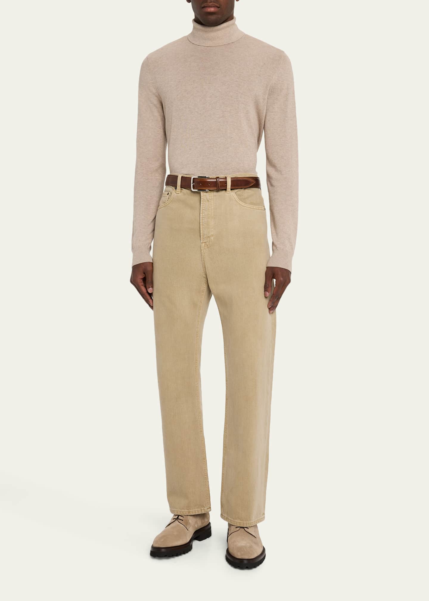Bergdorf Goodman Men's Suede Lug-Sole Derby Shoes Image 3 of 6