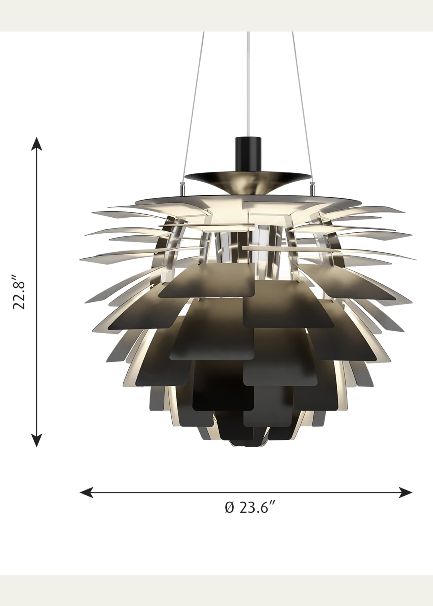 Louis Poulsen PH 24" Artichoke Pendant Image 3 of 5
