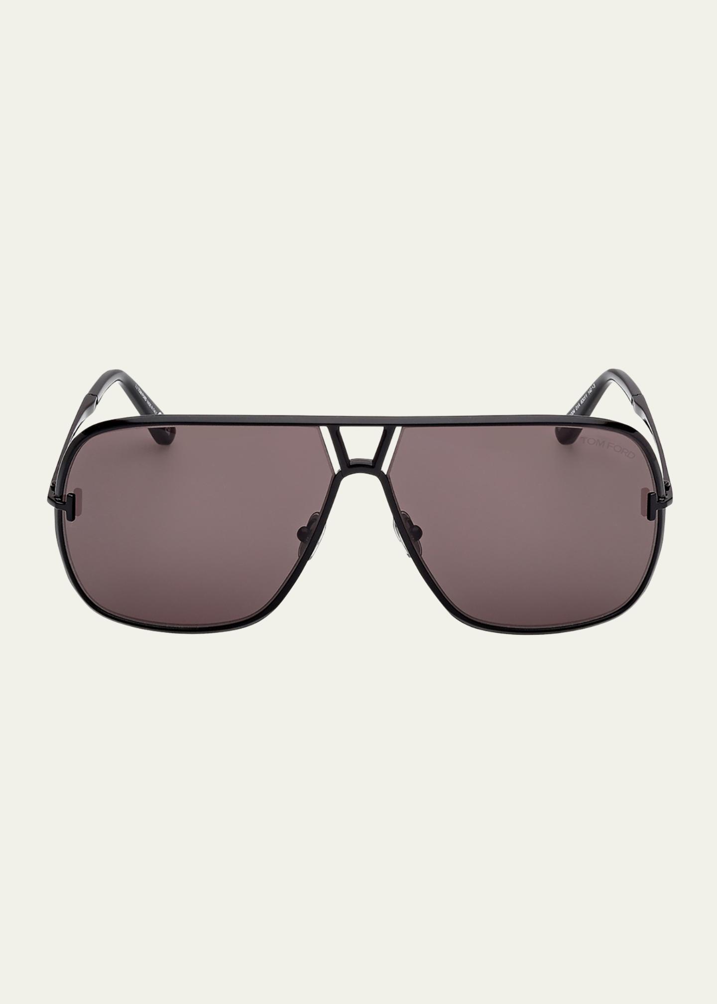 Tom Ford Stavros Aviator Sunglasses unisex TOM FORD: Black Stavros Sunglasses | SSENSE main image 2