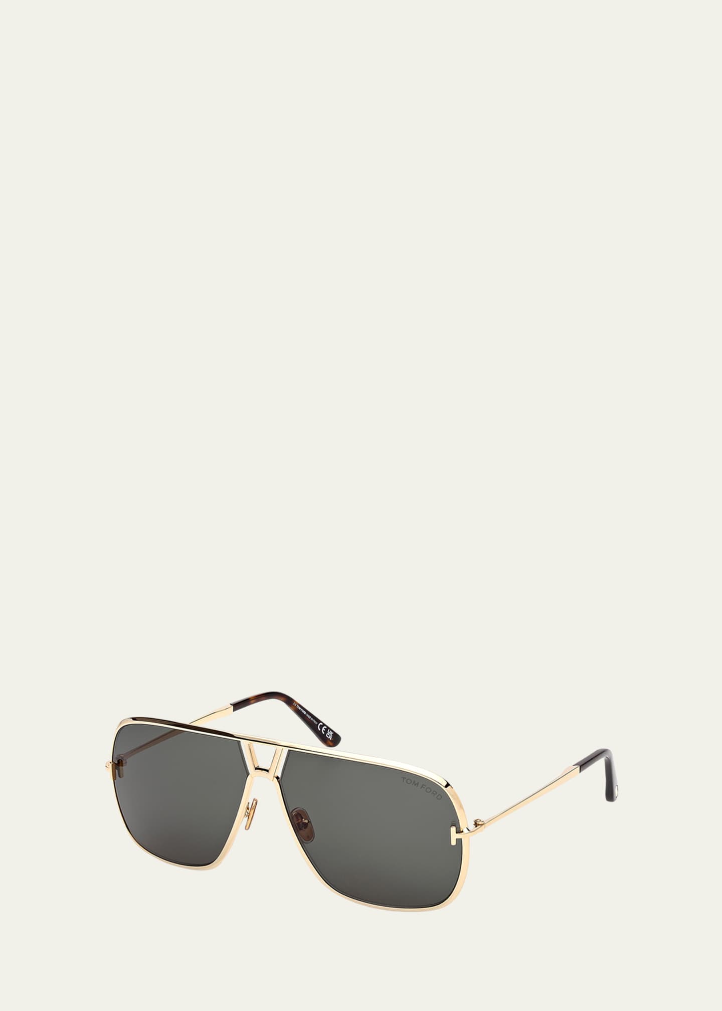 TOM FORD Men's Stavros Acetate Aviator Sunglasses Image 2 of 3