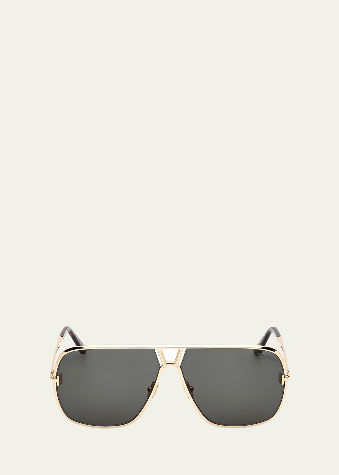 TOM FORD Men's Stavros Acetate Aviator Sunglasses Image 1 of 3