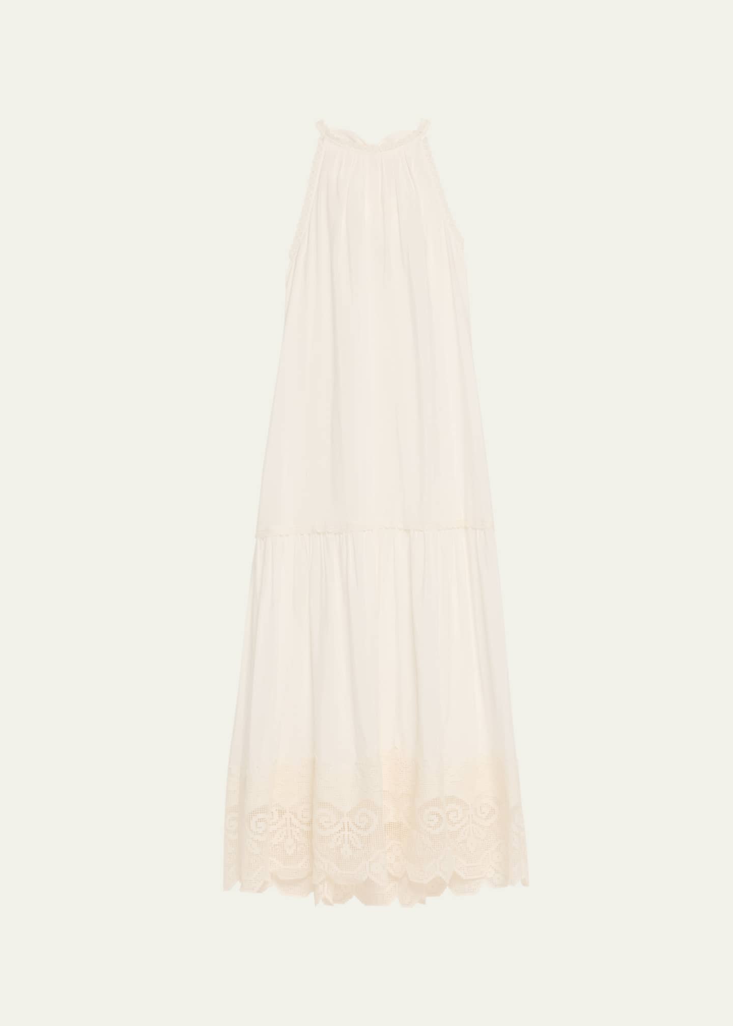 Kobi Halperin Teri Lace-Trim Halter Maxi Dress Image 1 of 5