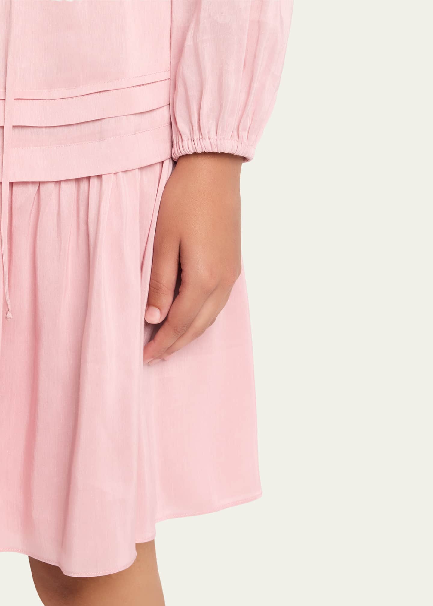 Kobi Halperin Carrie Eyelet-Embroidered Flounce Midi Dress Image 5 of 5