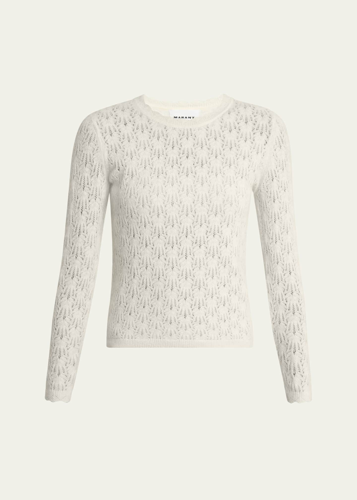 Etoile Isabel Marant Obeline Pointelle Crewneck Sweater Image 1 of 5