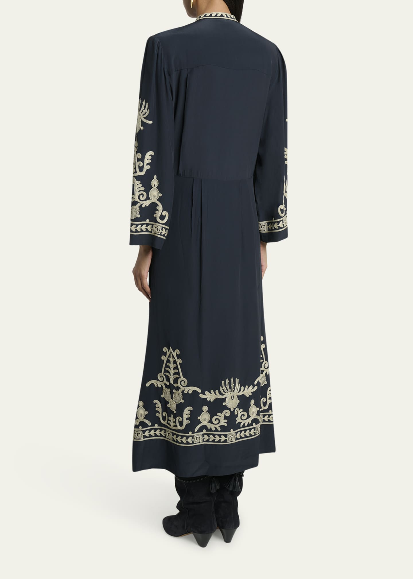 Étoile Isabel Marant Embroidered Dress Etoile Isabel Marant Feliana Embroidered Midi Tunic Dress