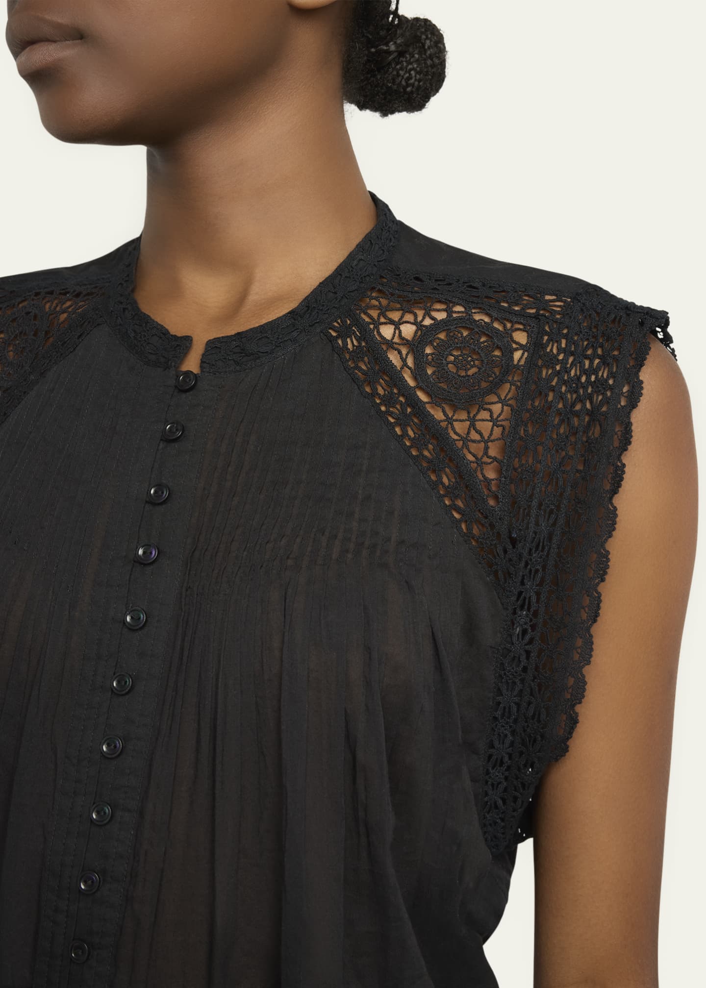 atena ‼️ISABEL MARANT ETOILE Isabel Marant Étoile Zekia Paisley Print Twist Front Top