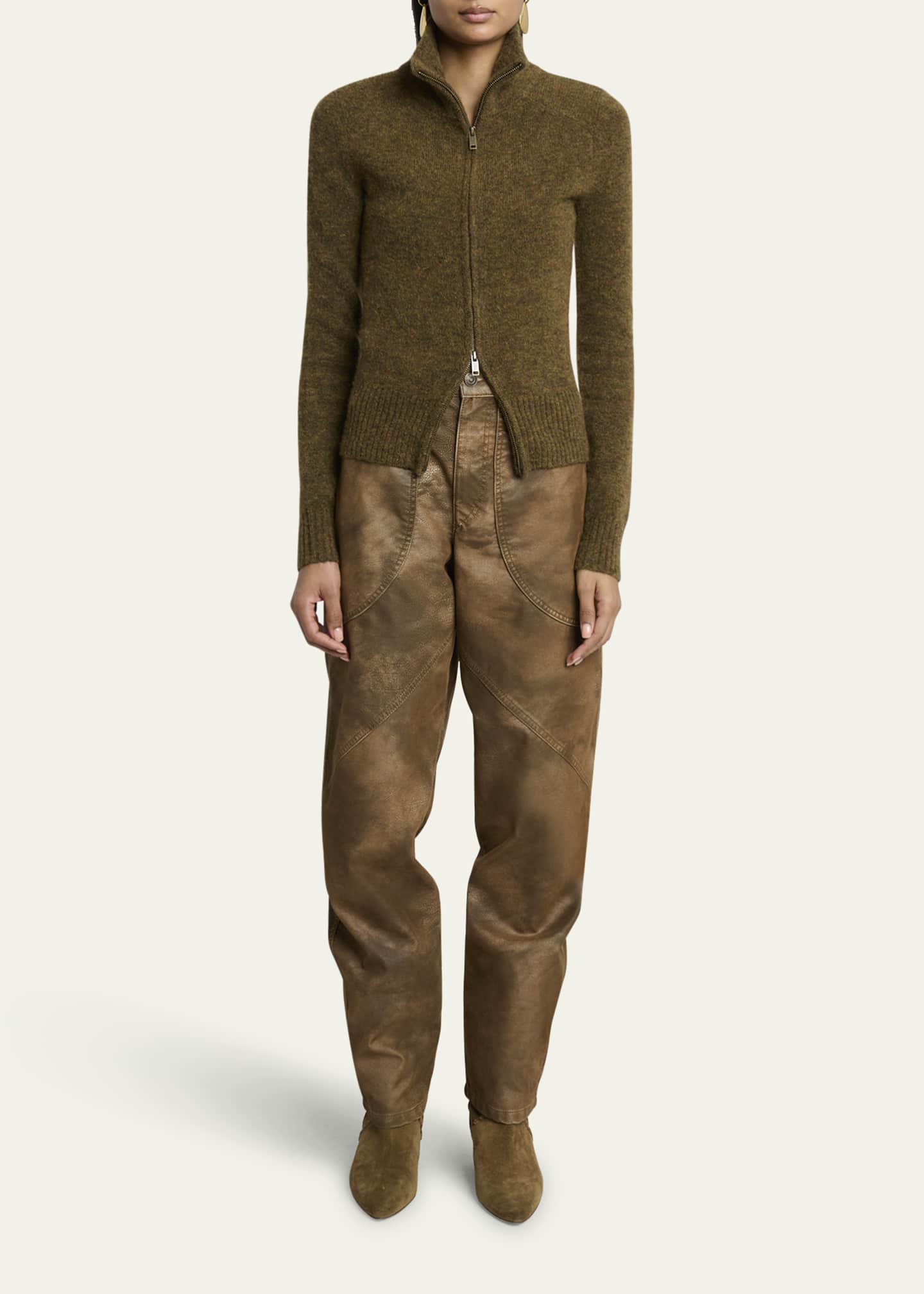 Etoile Isabel Marant Prunella Full-Zip Sweater Jacket Image 2 of 5