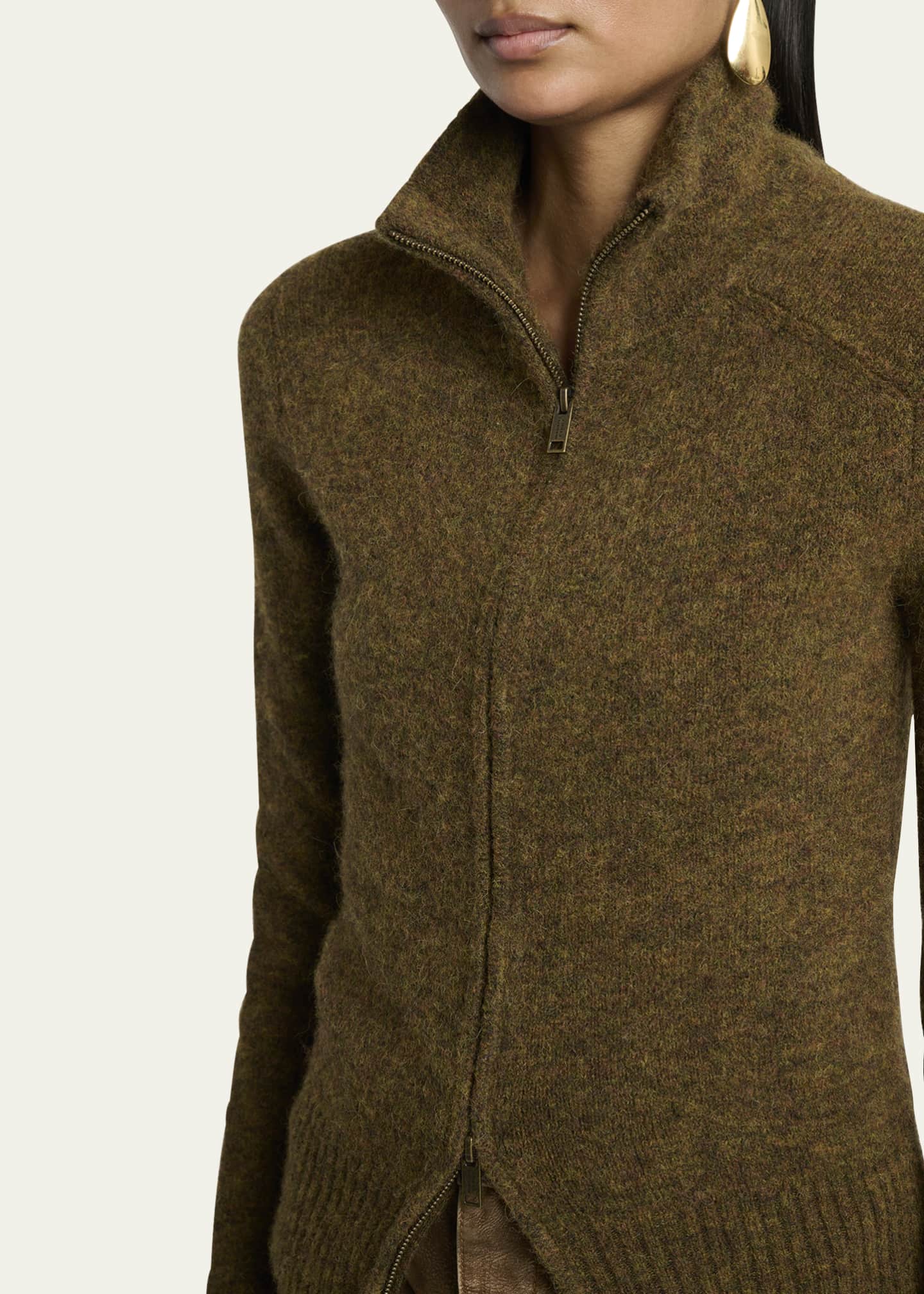 Etoile Isabel Marant Prunella Full-Zip Sweater Jacket Image 5 of 5