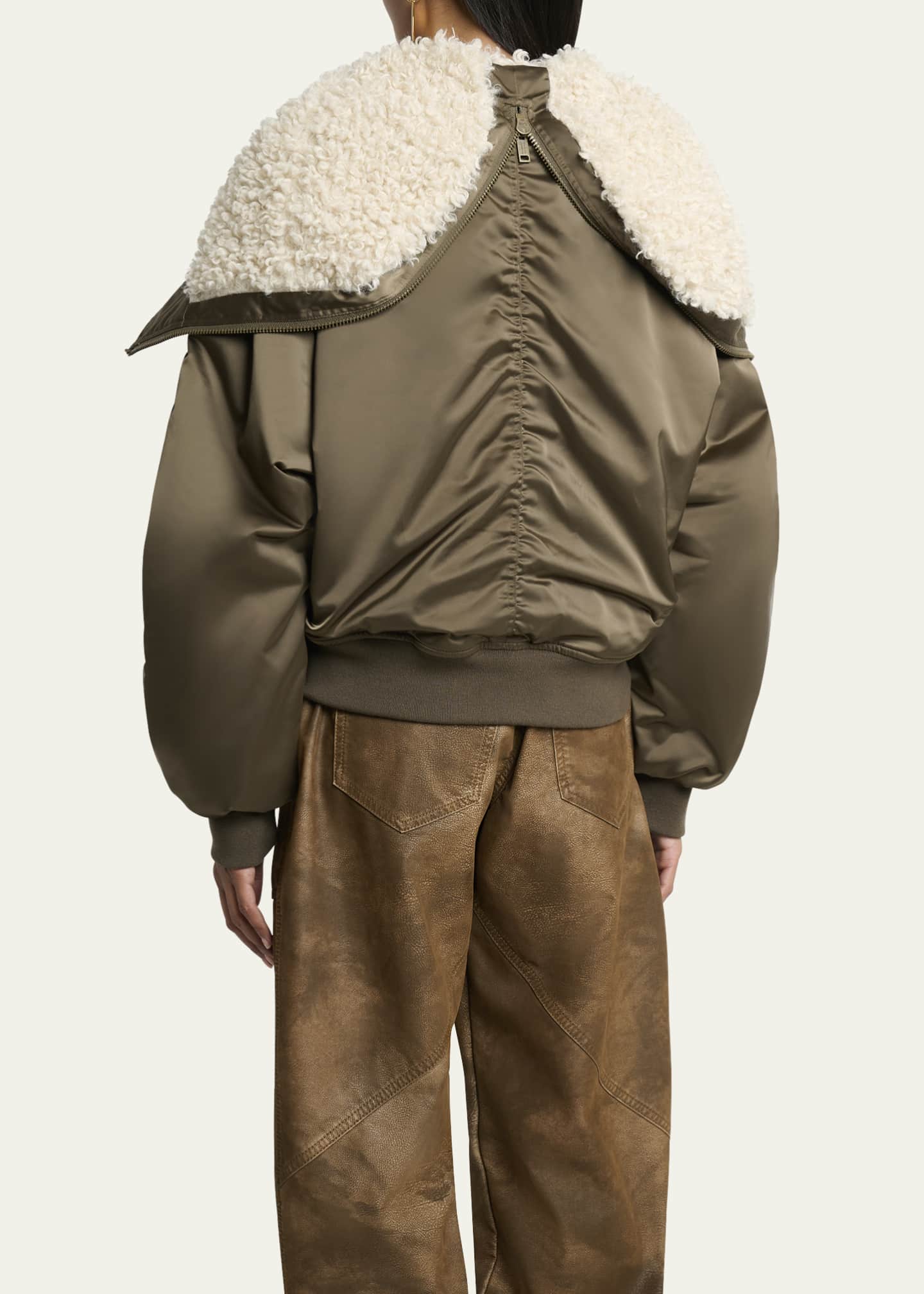 Etoile Isabel Marant Elisa Hooded Sateen Bomber Jacket - Bergdorf