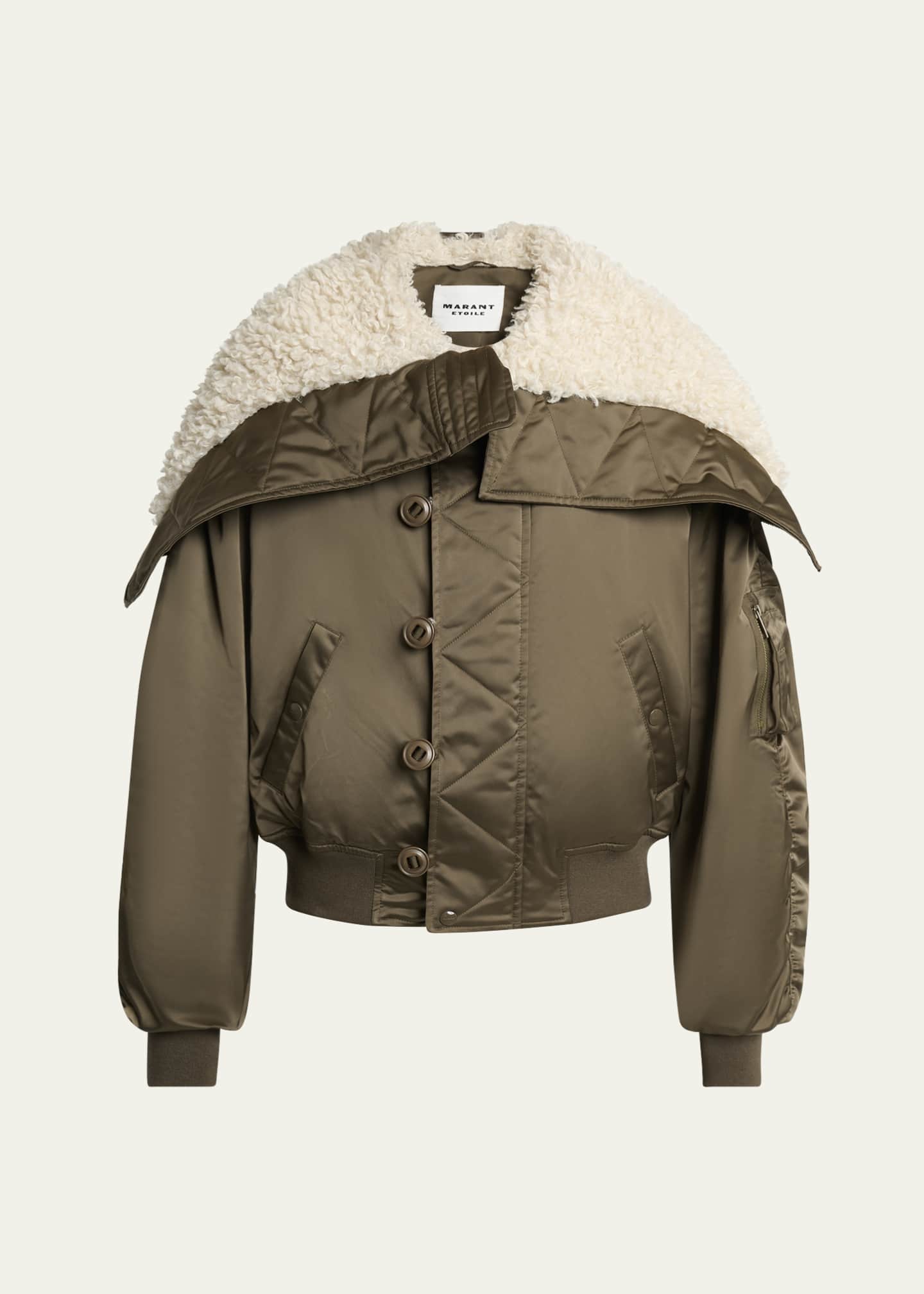 Isabel Marant Etoile Dastyni High-Neck Parka Jacket Size XL