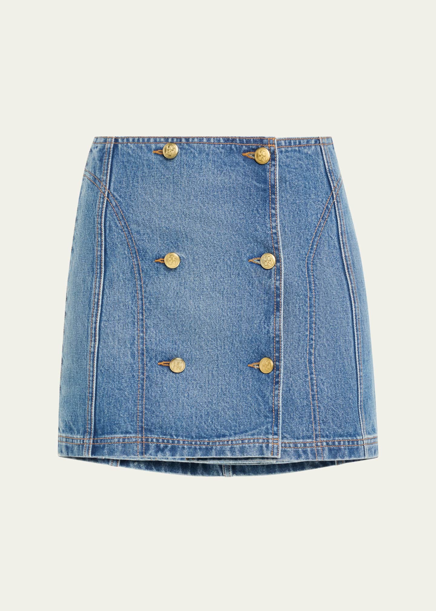 Ulla Johnson The Clara Denim Mini Skirt Image 1 of 5