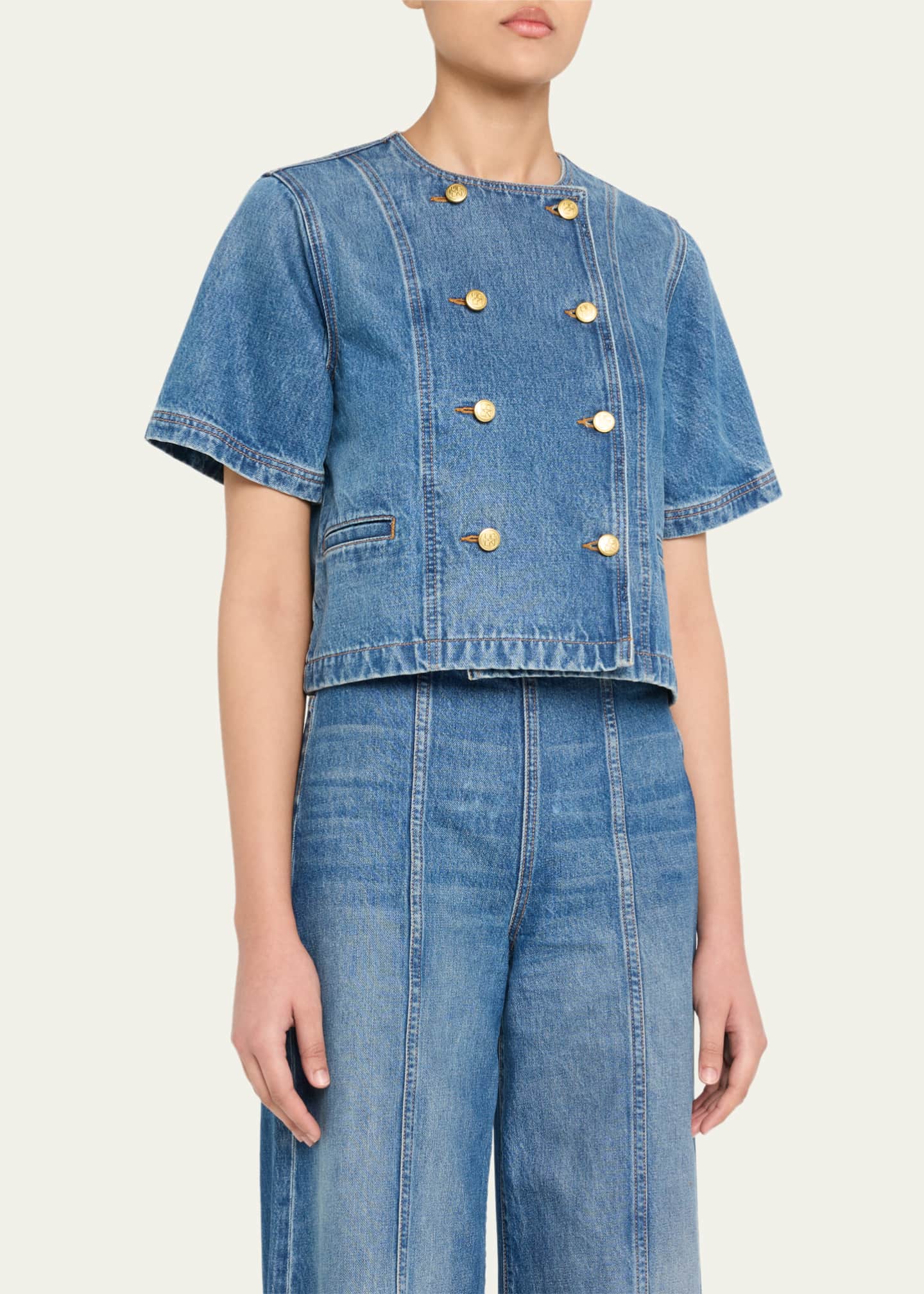 Ulla Johnson The Serge Short-Sleeve Jacket - Bergdorf Goodman