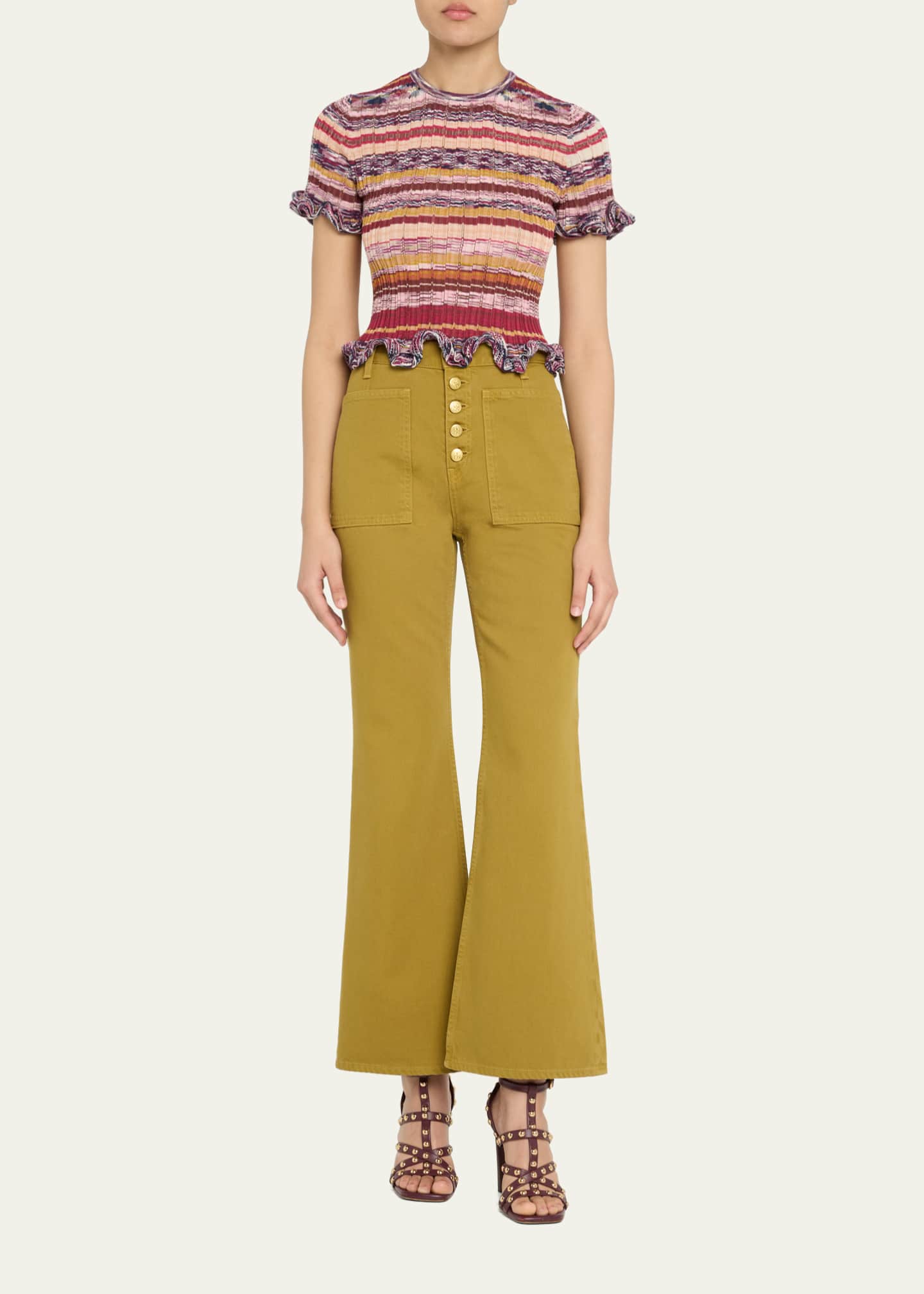 Ulla Johnson The Lou Button-Up Jeans Image 2 of 5