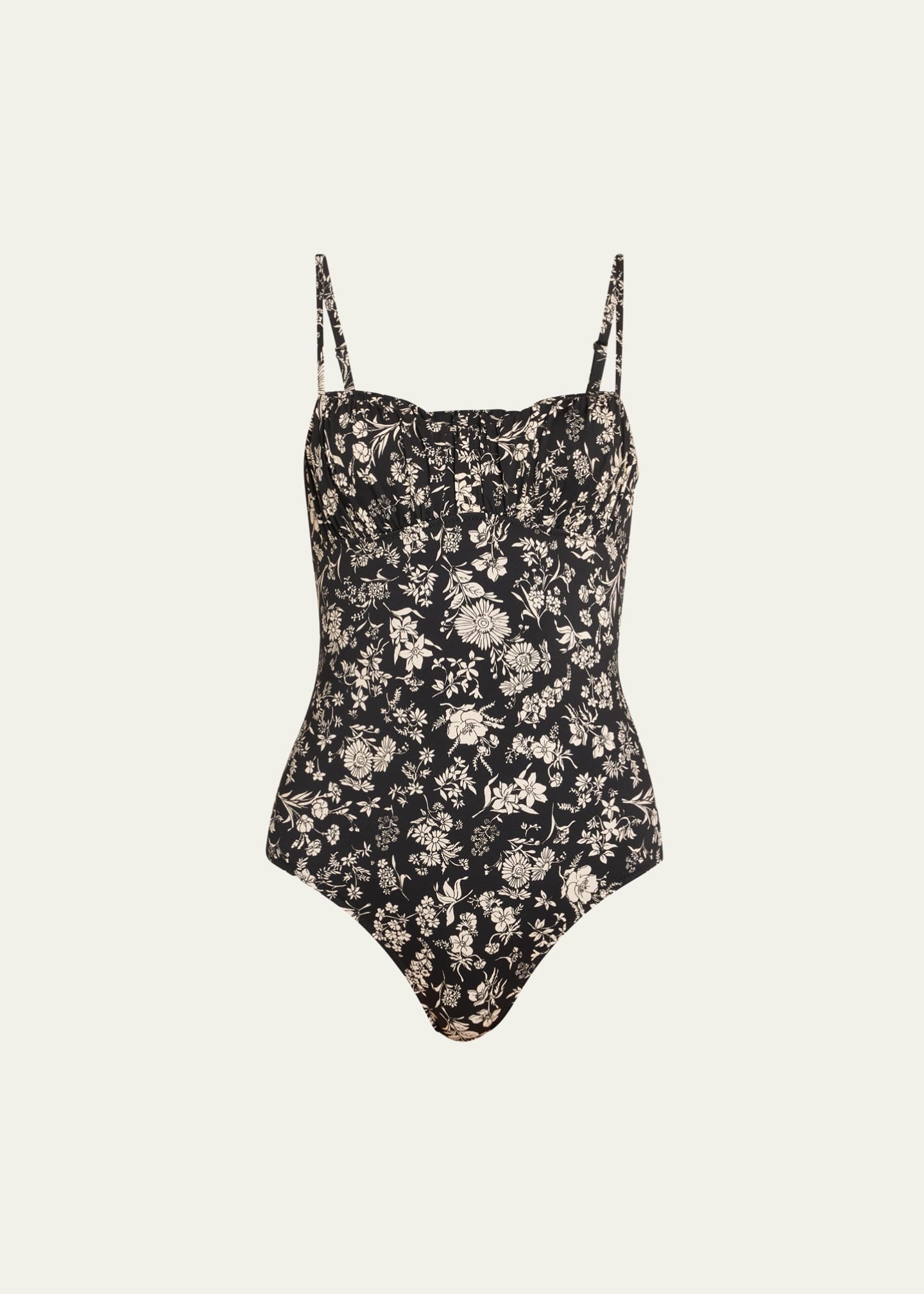 ワンピース水着 ULLA JOHNSON Women Swimsuit PS251710 NOI Black Solara Maillot - Noir Black One Shoulder One Piece Swimsuit