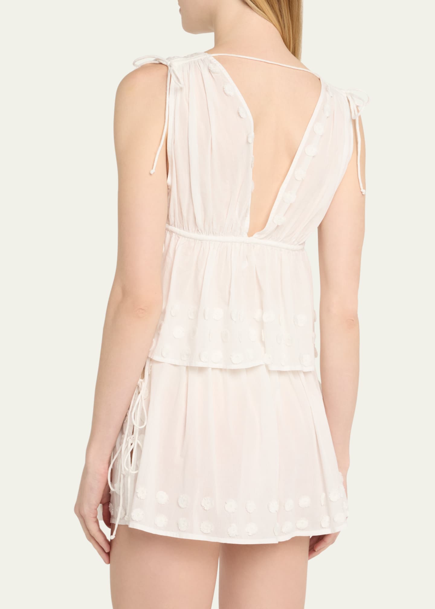 Ulla Johnson Anya Plunge V-Neck Coverup Top Image 3 of 5