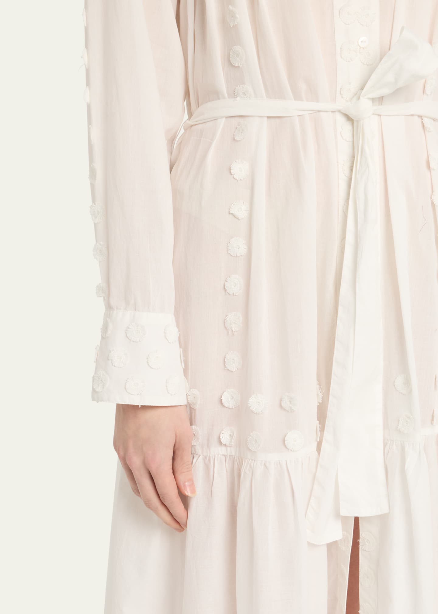 Ulla Johnson Emera Long-Sleeve Shirtdress Coverup Image 5 of 5