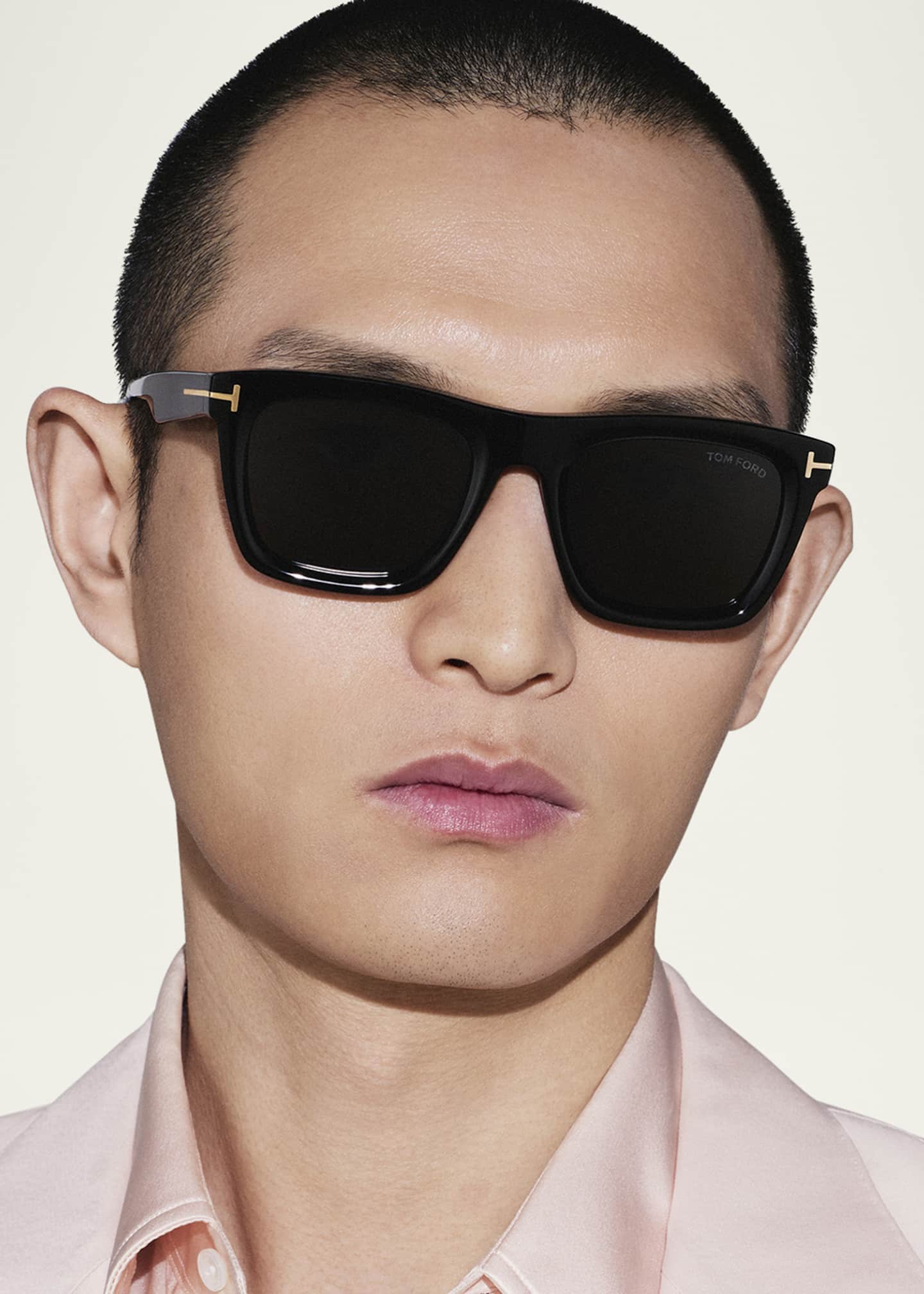 TOM FORD Men's Lelio Acetate Square Sunglasses Image 5 of 5