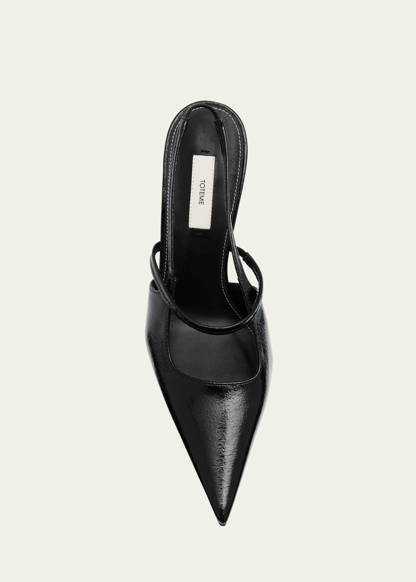 Toteme Leather Mary Jane Slingback Stiletto Pumps - Bergdorf
