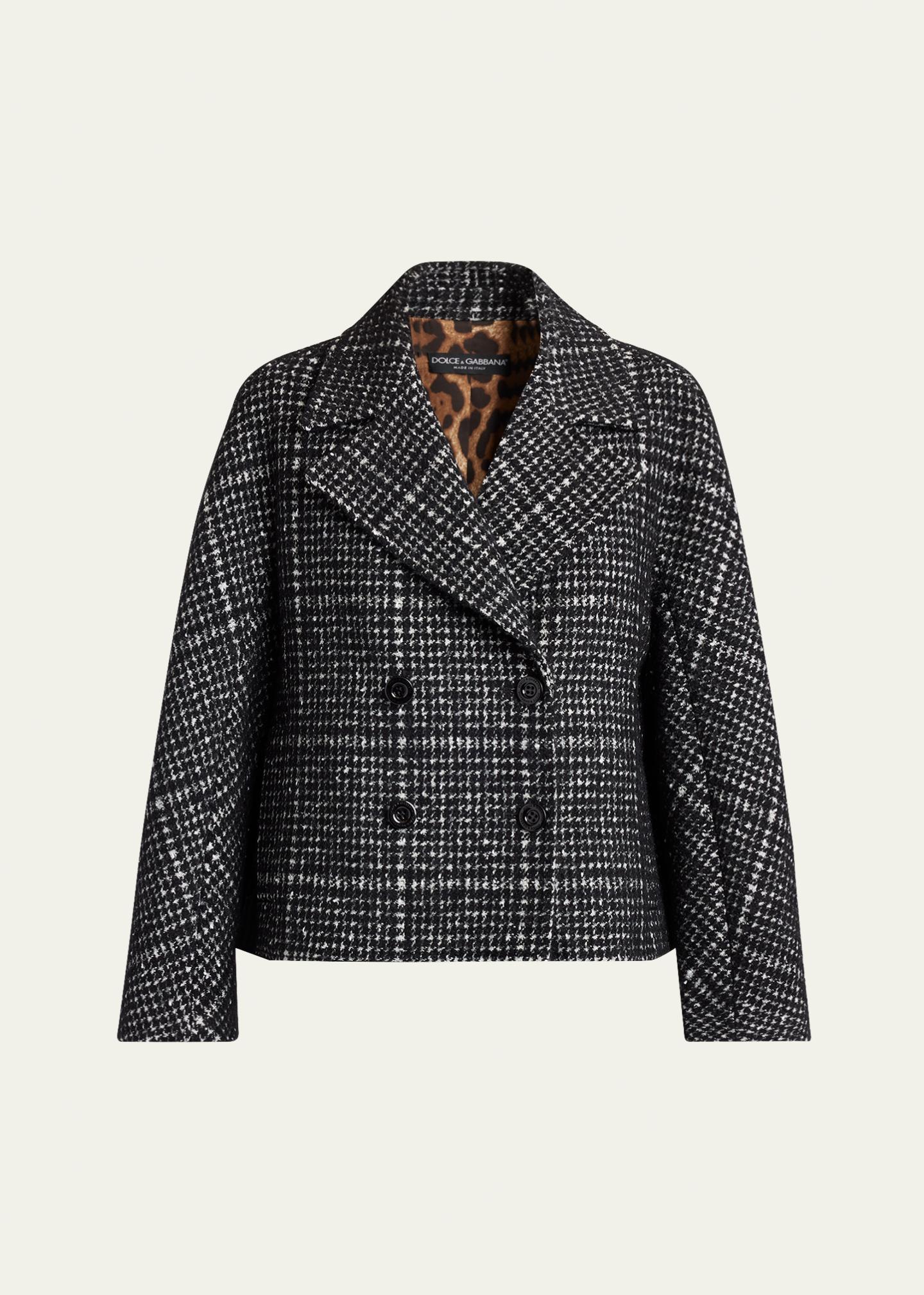 DOLCE&GABBANA チェック柄キャスケット サイズ58 Oversize houndstooth