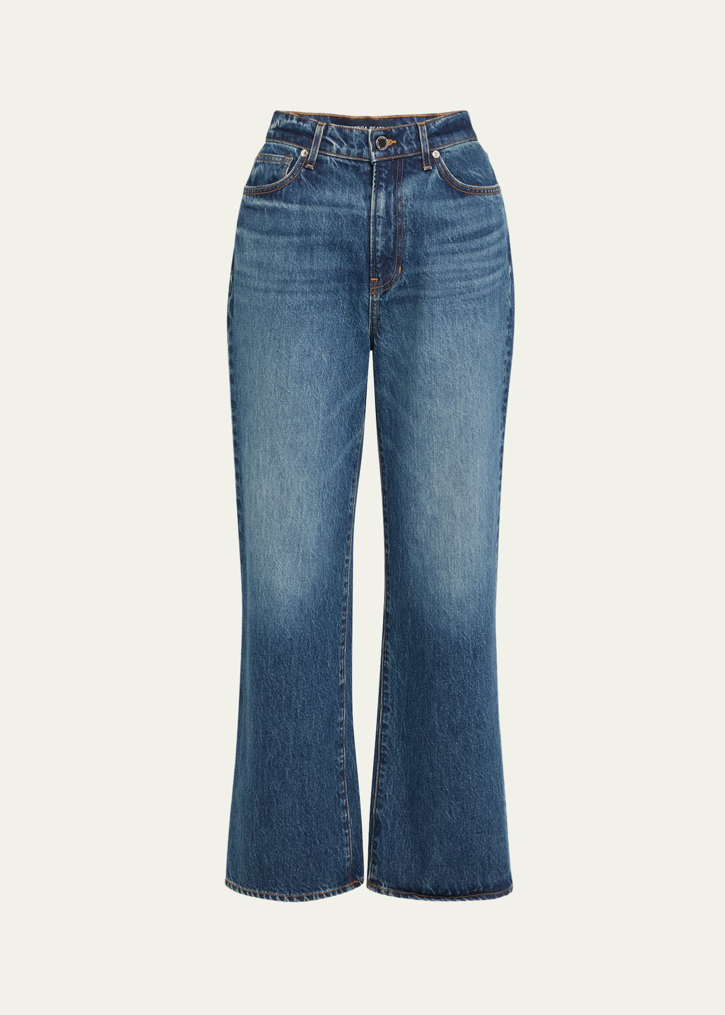 Veronica Beard Dylan High-Rise Straight Ankle Jeans Image 1 of 5