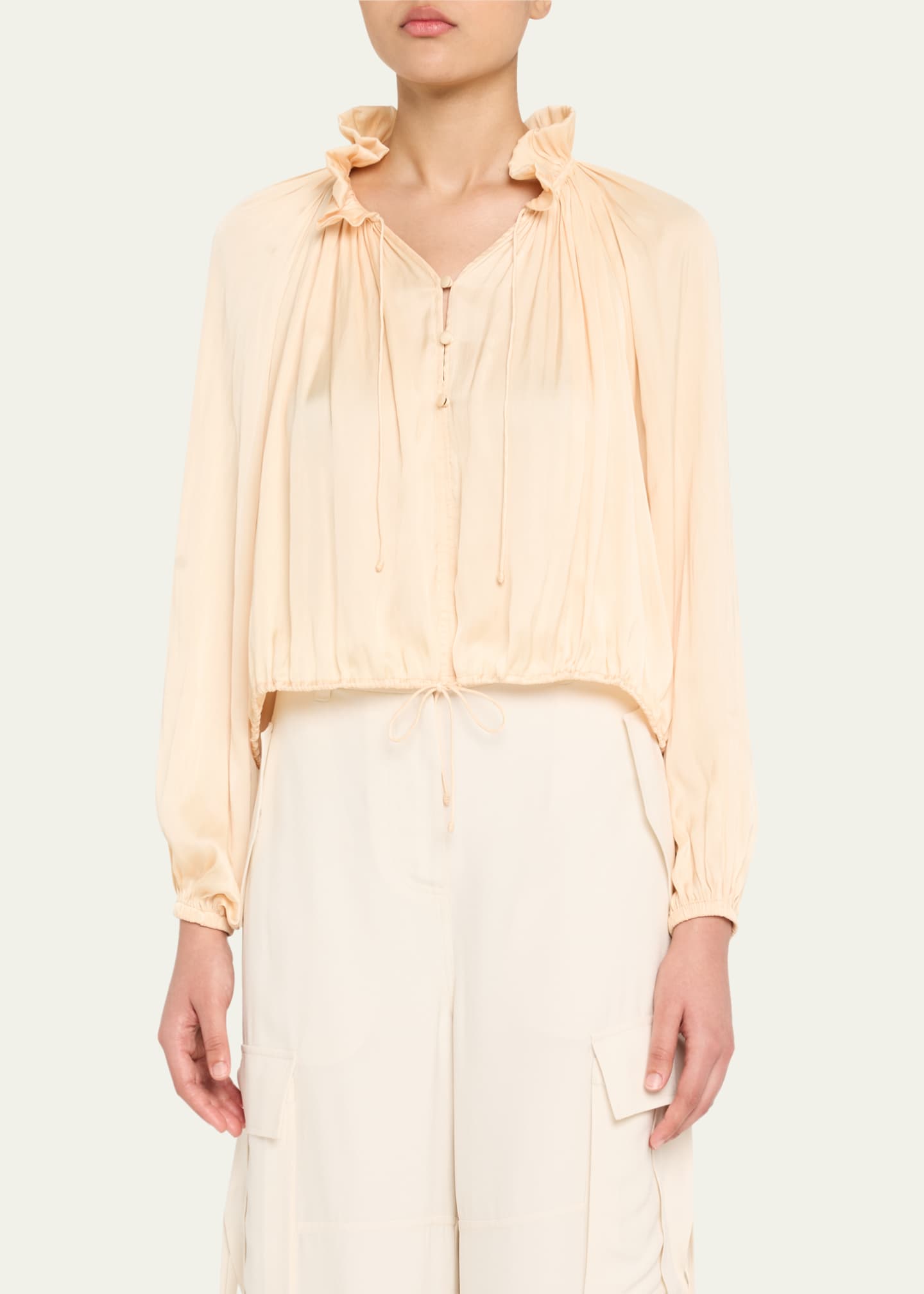 Ulla Johnson Laurette Long-Sleeve Blouse Image 4 of 5