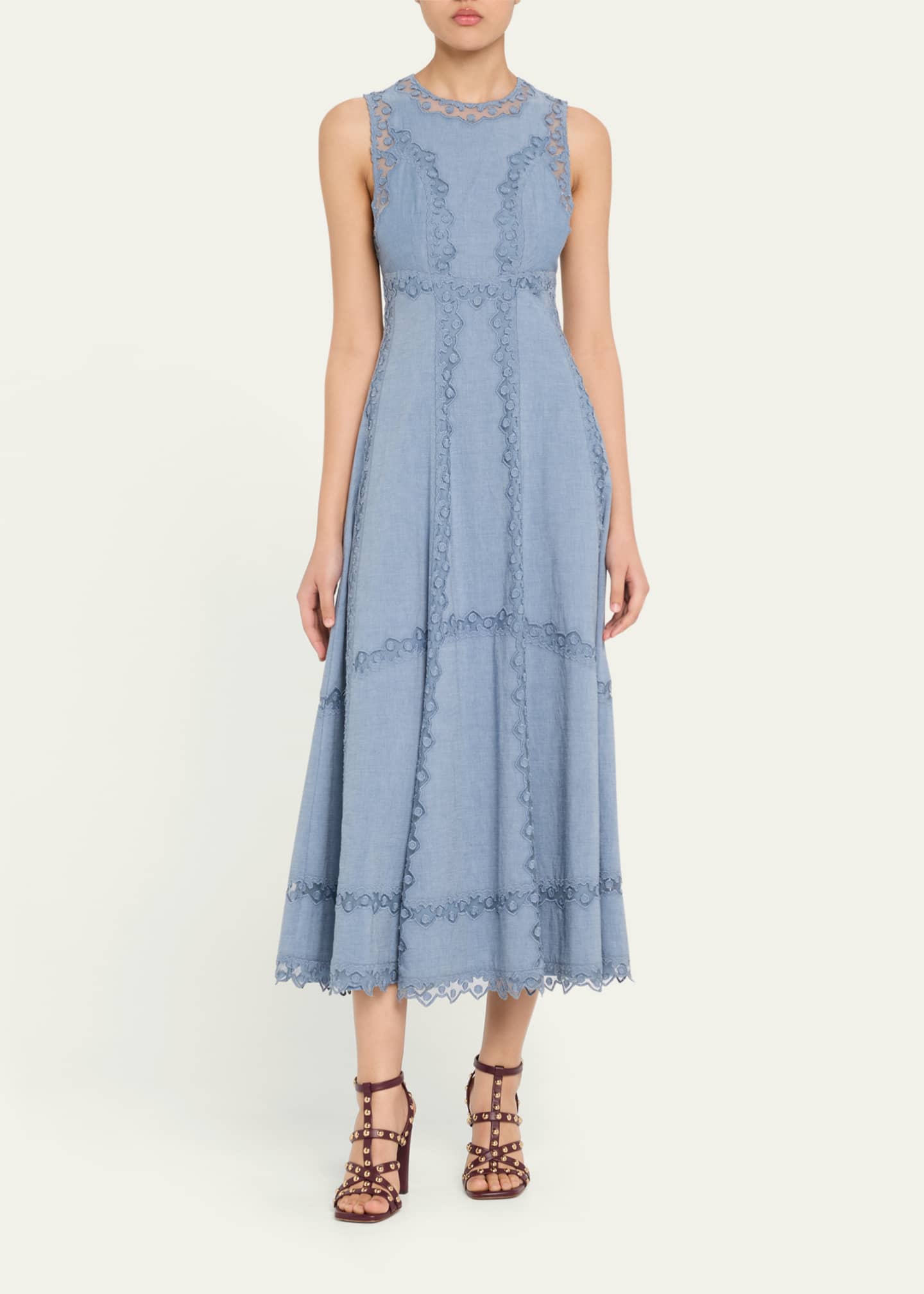 Ulla Johnson Anela Sleeveless Midi Dress Image 2 of 5