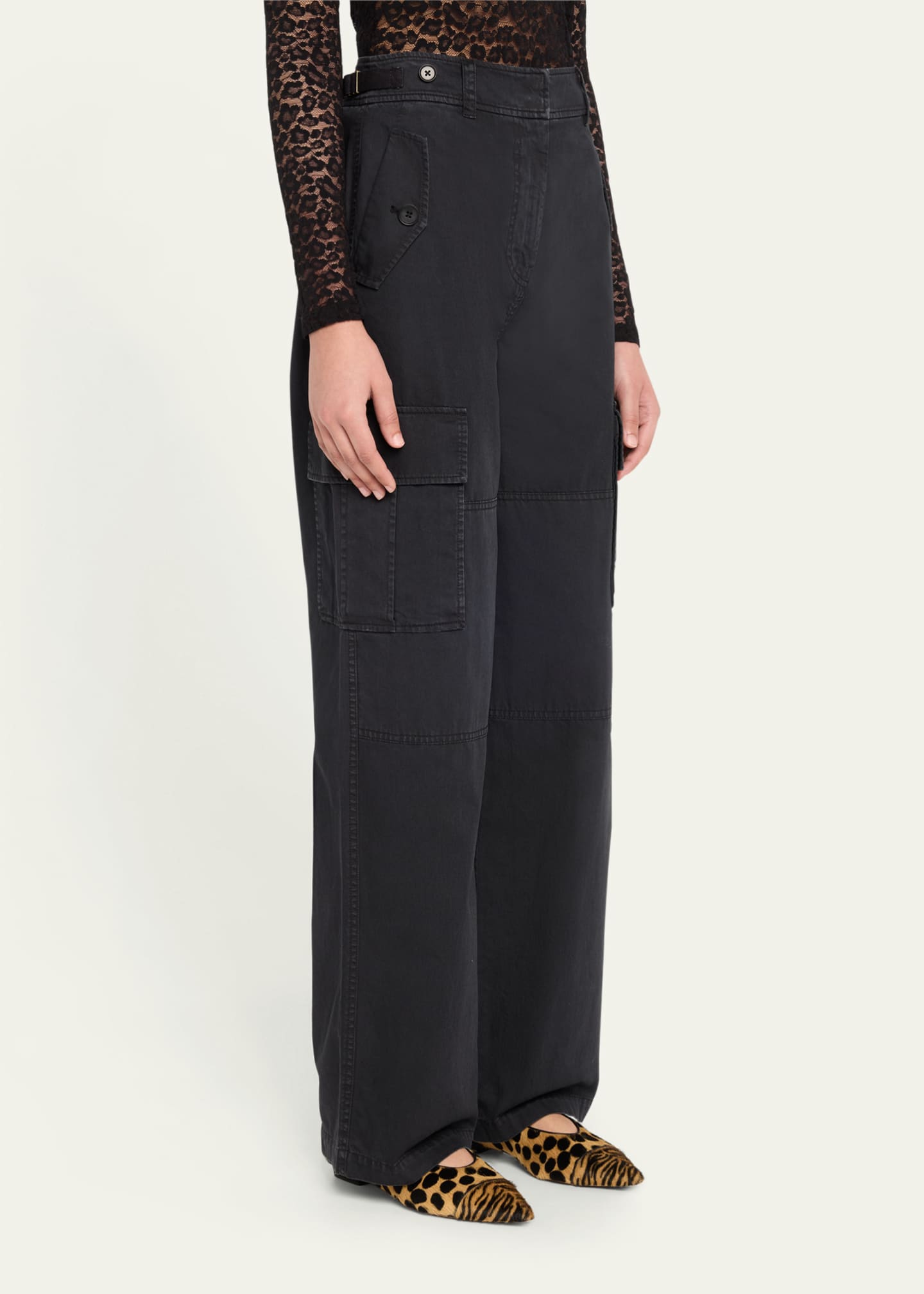Ulla Johnson Aiden Mid-Rise Cargo Pants - Bergdorf Goodman