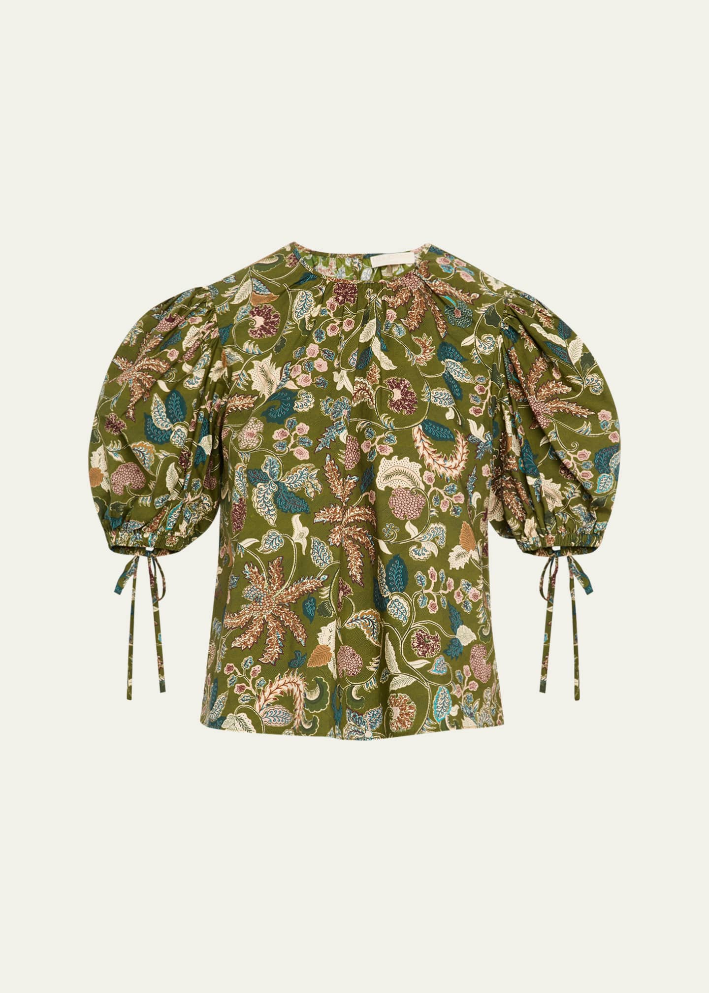 Ulla Johnson Coralie Puff-Sleeve Blouse Image 1 of 5
