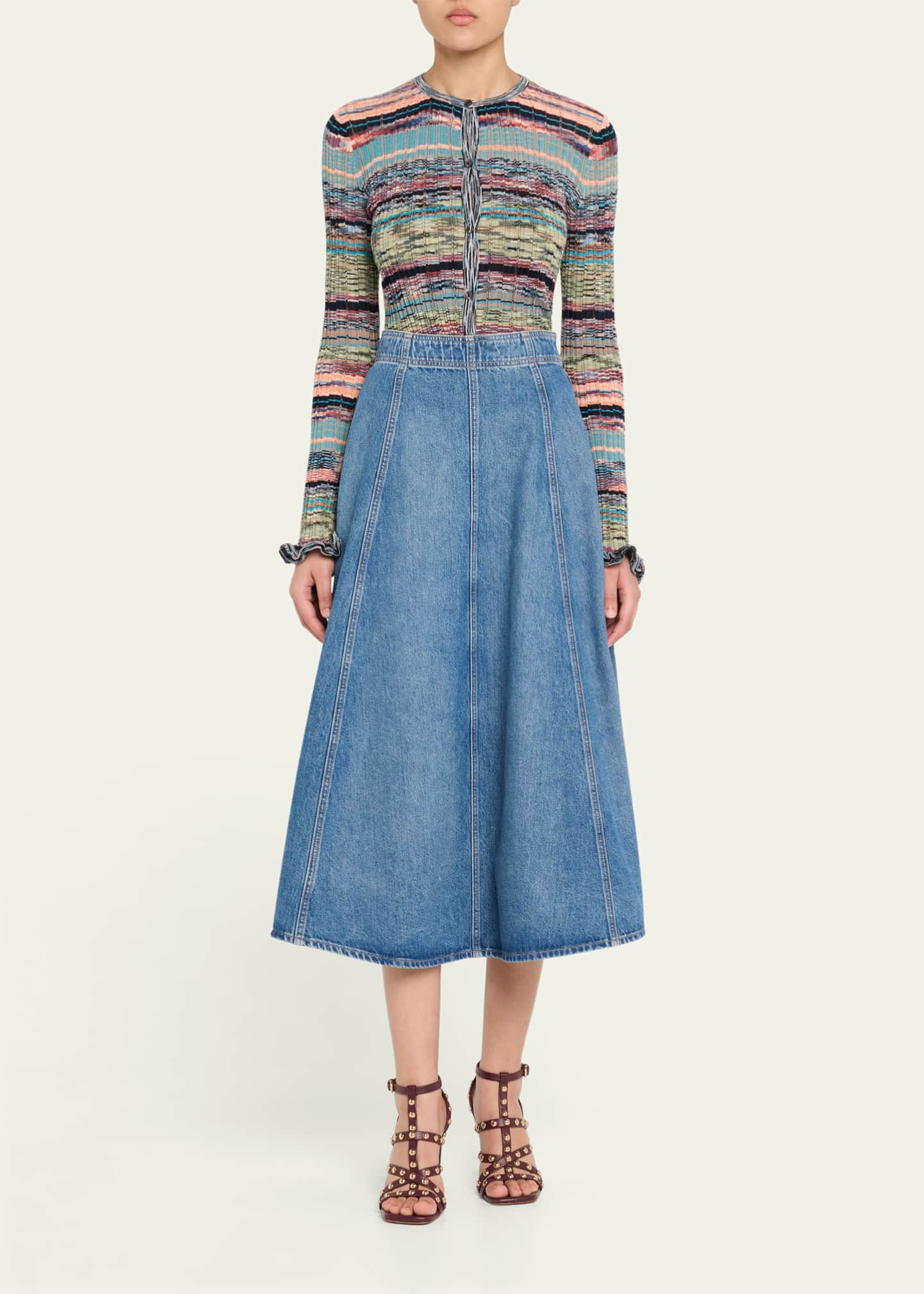 Ulla Johnson Lex Rib-Knit Cardigan Image 2 of 5
