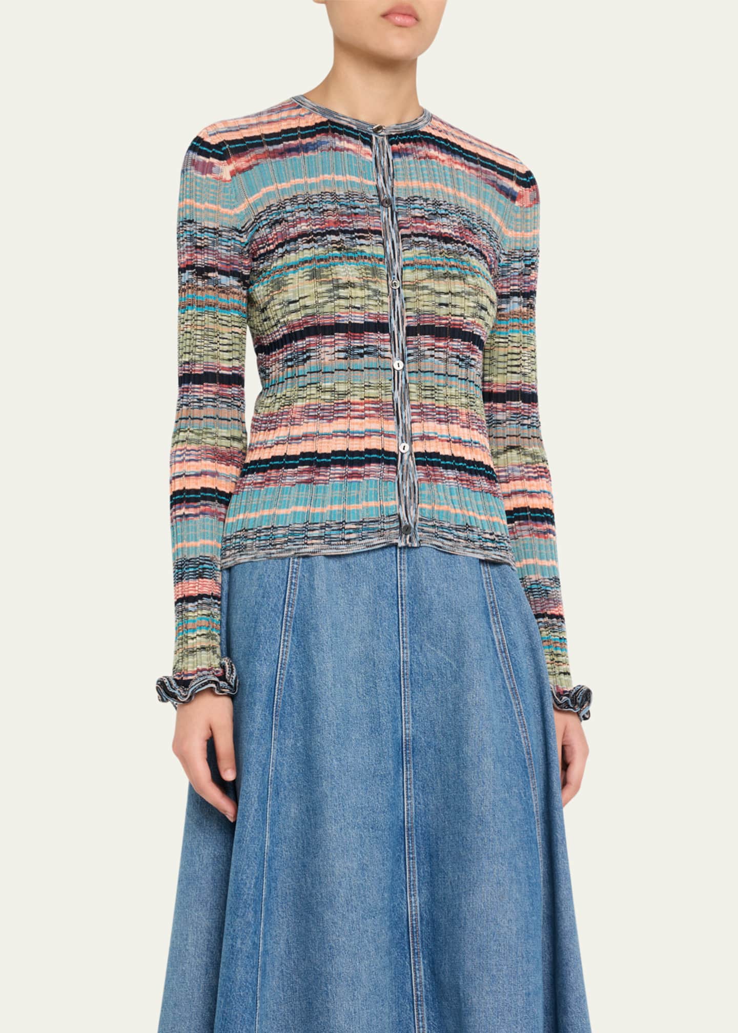 Ulla Johnson Lex Rib-Knit Cardigan Image 4 of 5