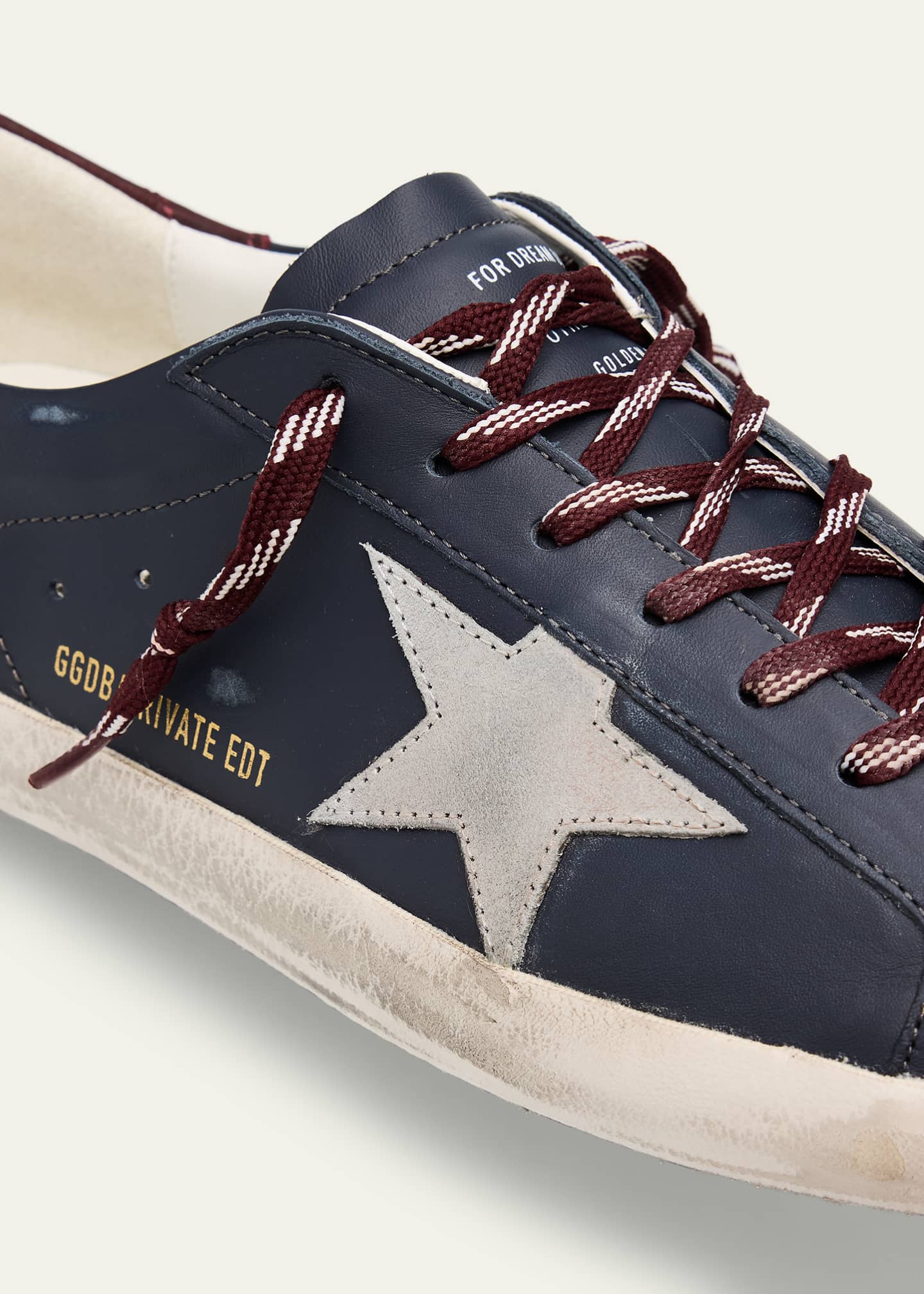 Golden Goose Men's Superstar Leather Low-Top Sneakers Image 3 of 4
