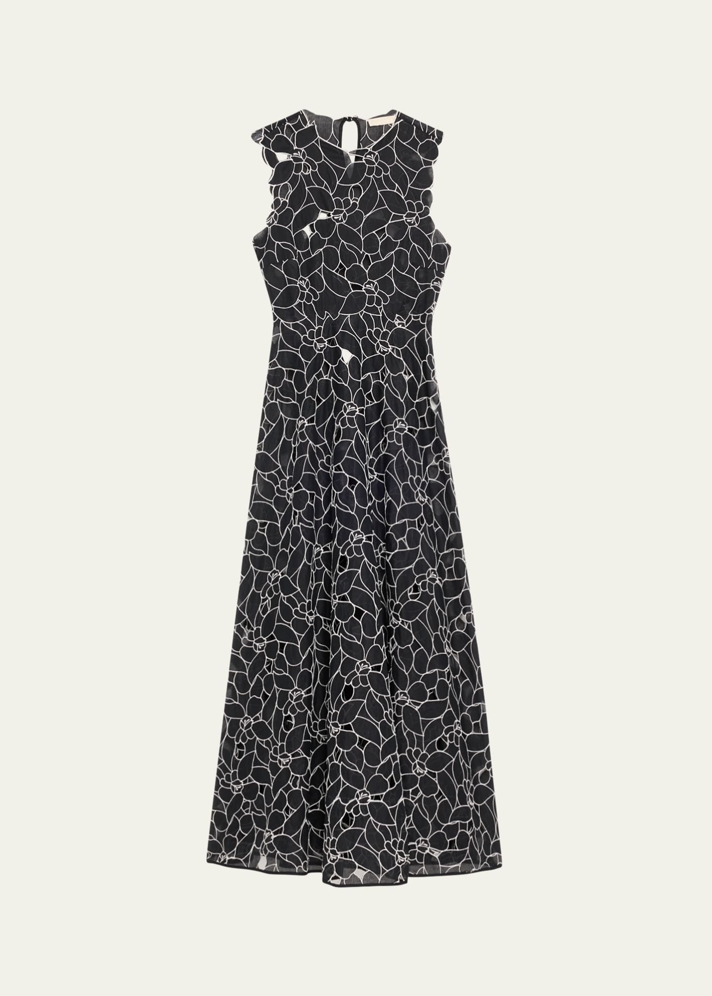 Ulla Johnson Kiana Embroidered Sleeveless Midi Dress Image 1 of 5