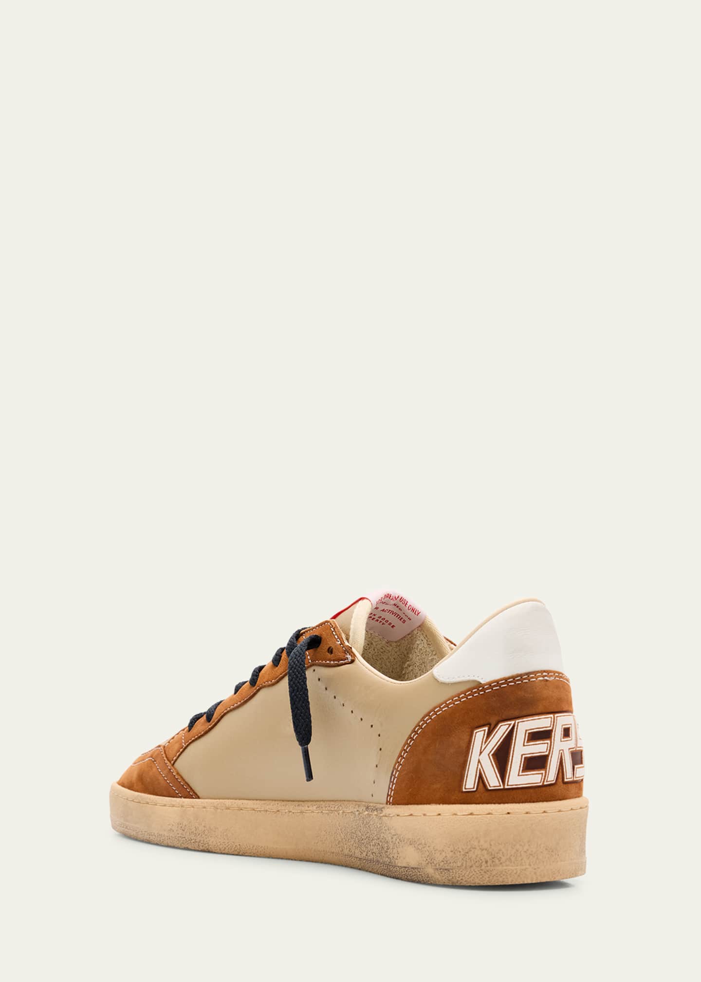 Golden Goose Men's Ballstar Low-Top Nubuck Leather Sneakers - Exclusive Image 3 of 5