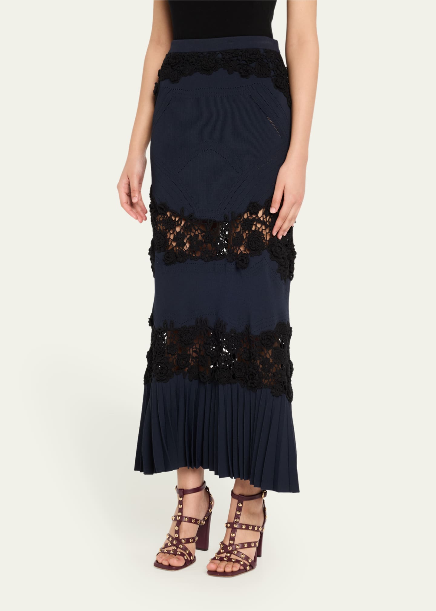 Ulla Johnson Madeline Crochet Knit Maxi Skirt Image 4 of 5