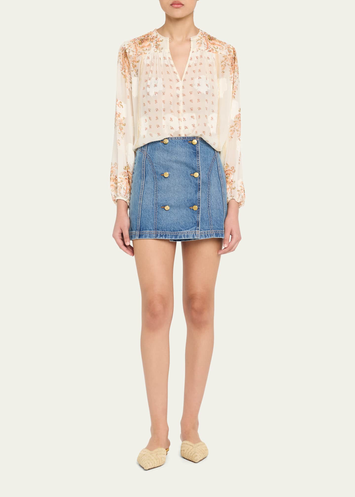 Ulla Johnson Aster Long-Sleeve Blouse Image 2 of 5