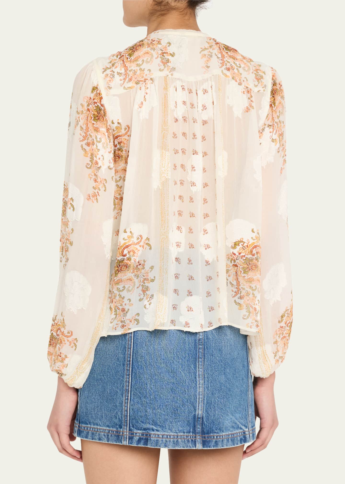 Ulla Johnson Aster Long-Sleeve Blouse Image 3 of 5